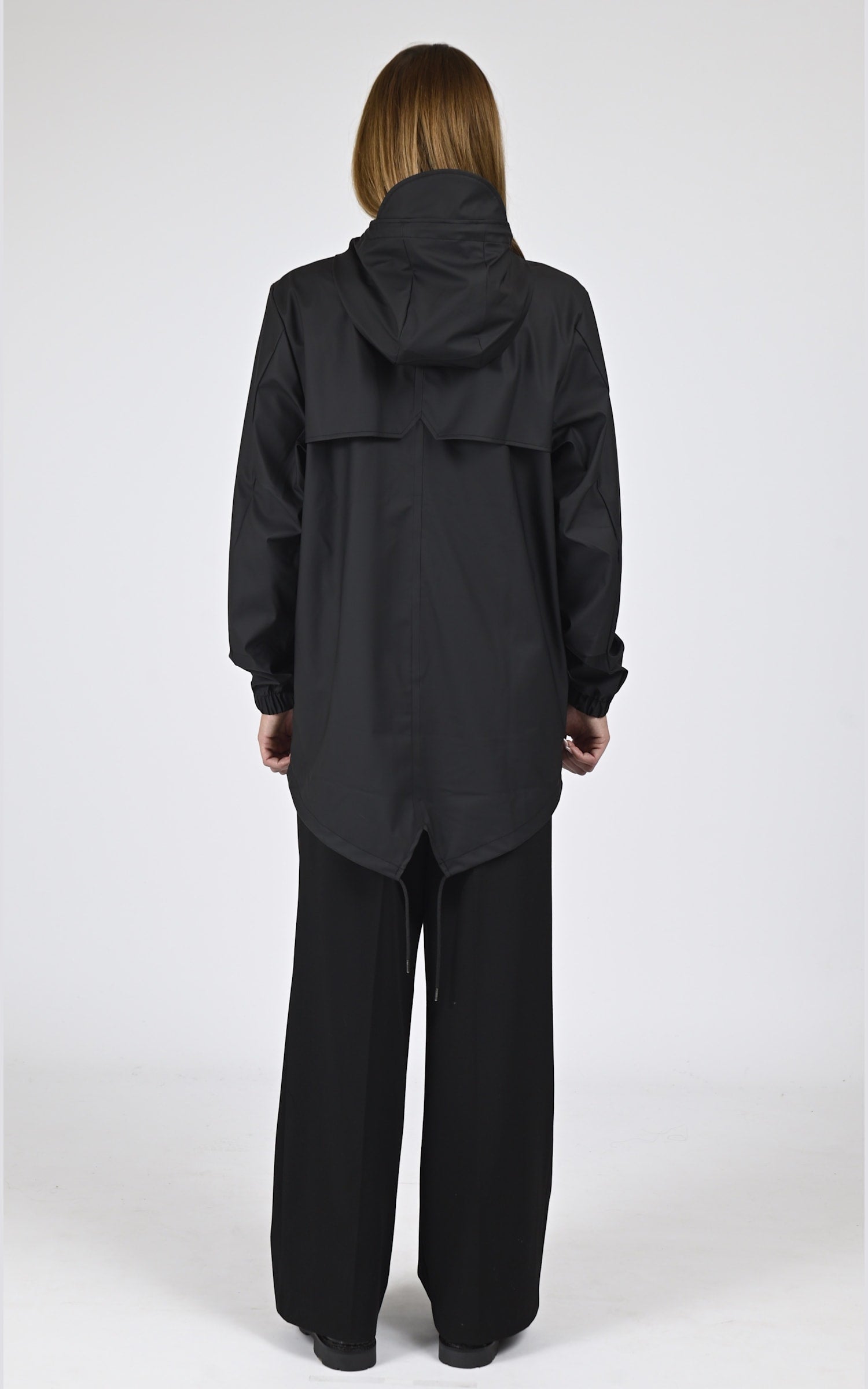 Veste Textile Mixte Rains, modèle 18010 fishtail de couleur noir