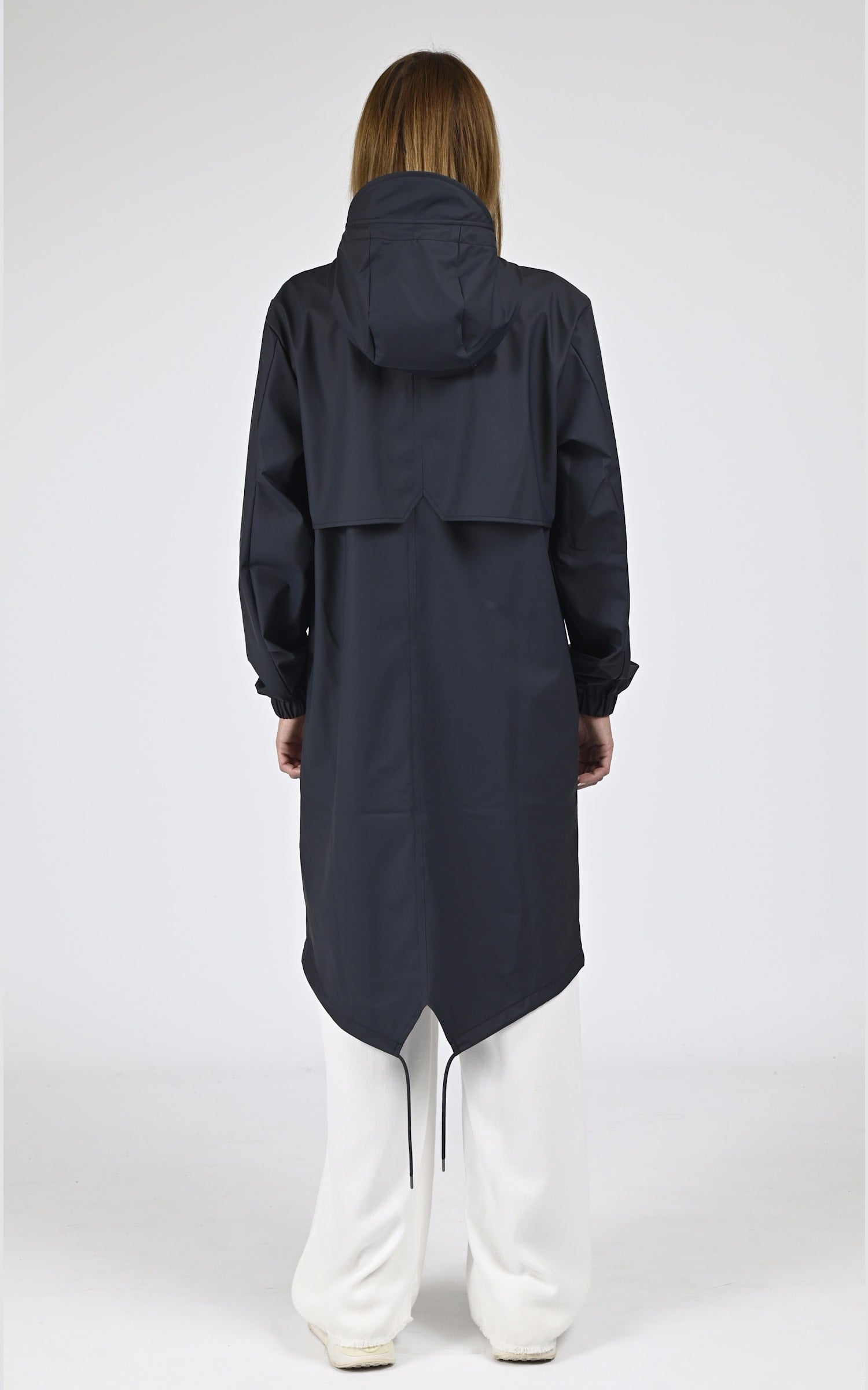 7/8 Textile Mixte Rains, modèle 18140 fishtail parka de couleur bleu