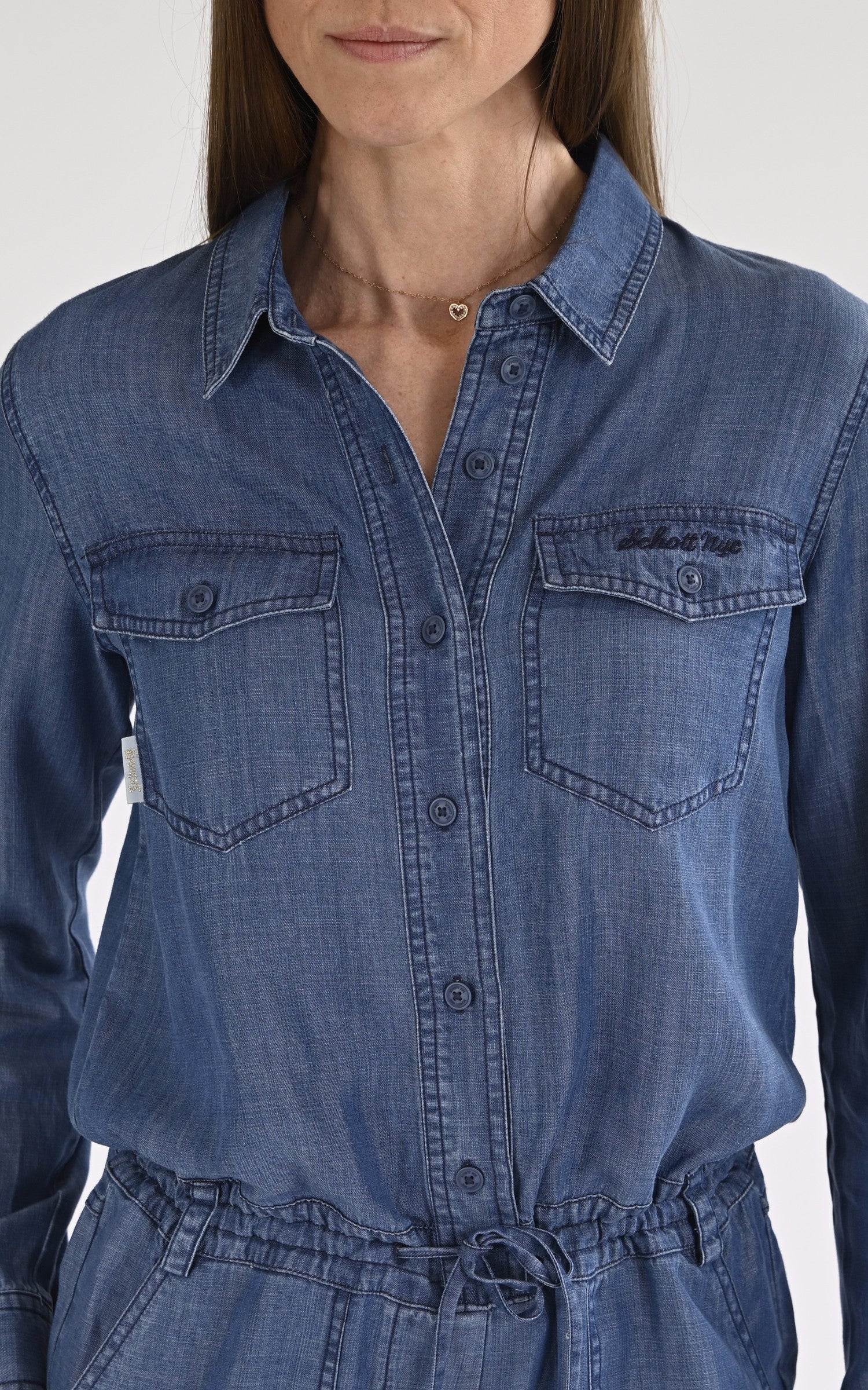 A "TRJ MIADE 70 W" Bleu Schott Combinaison Femme details photo 4