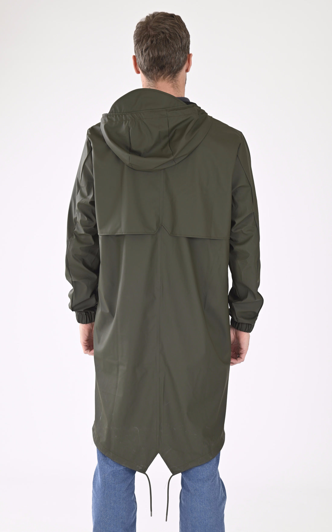 A "18140 FISHTAIL PARKA" Kaki Rains 7/8 Mixte details photo