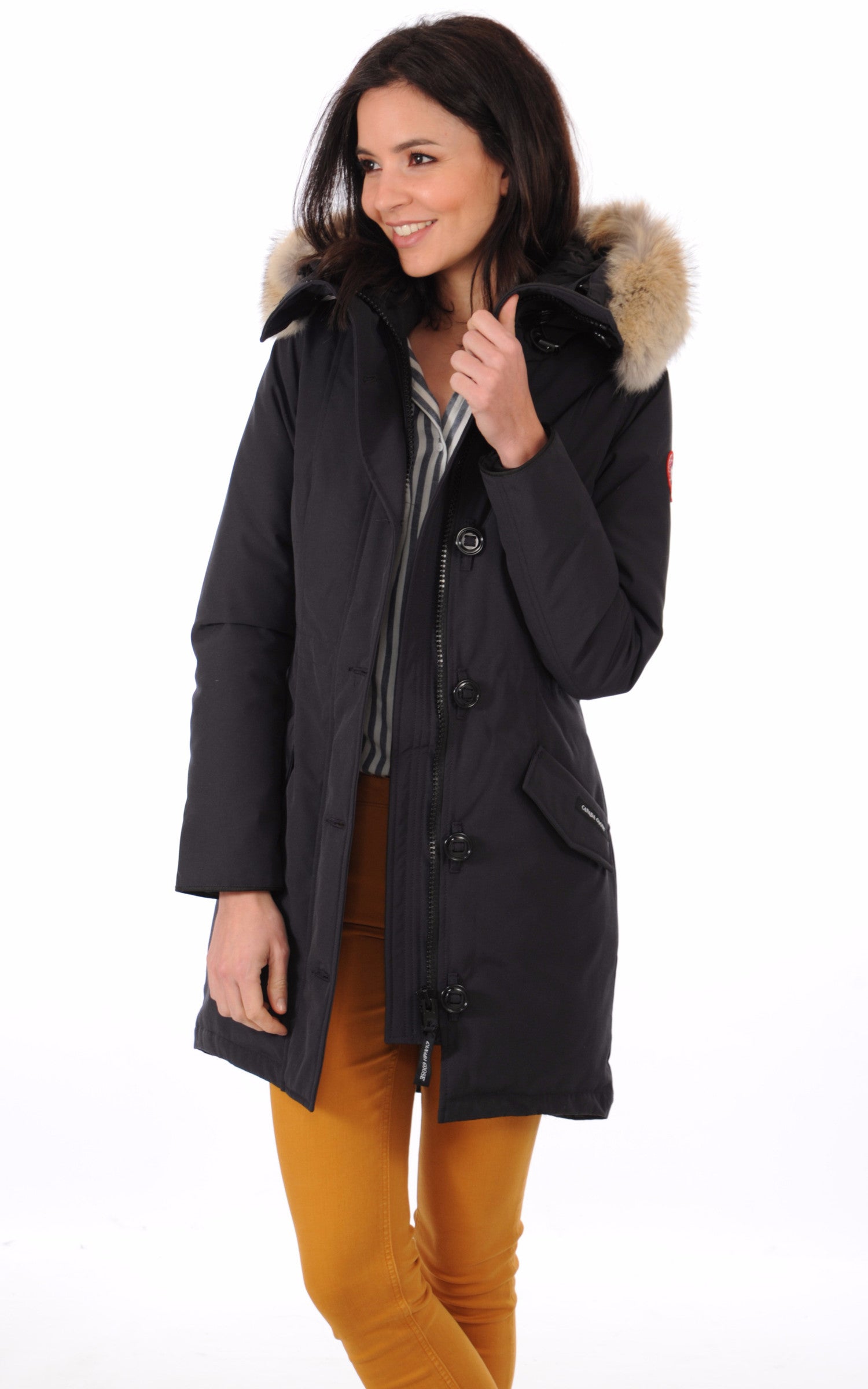 A "ROSSCLAIR 2580L" Navy Canada Goose 3/4 Doudoune Femme opened photo 2