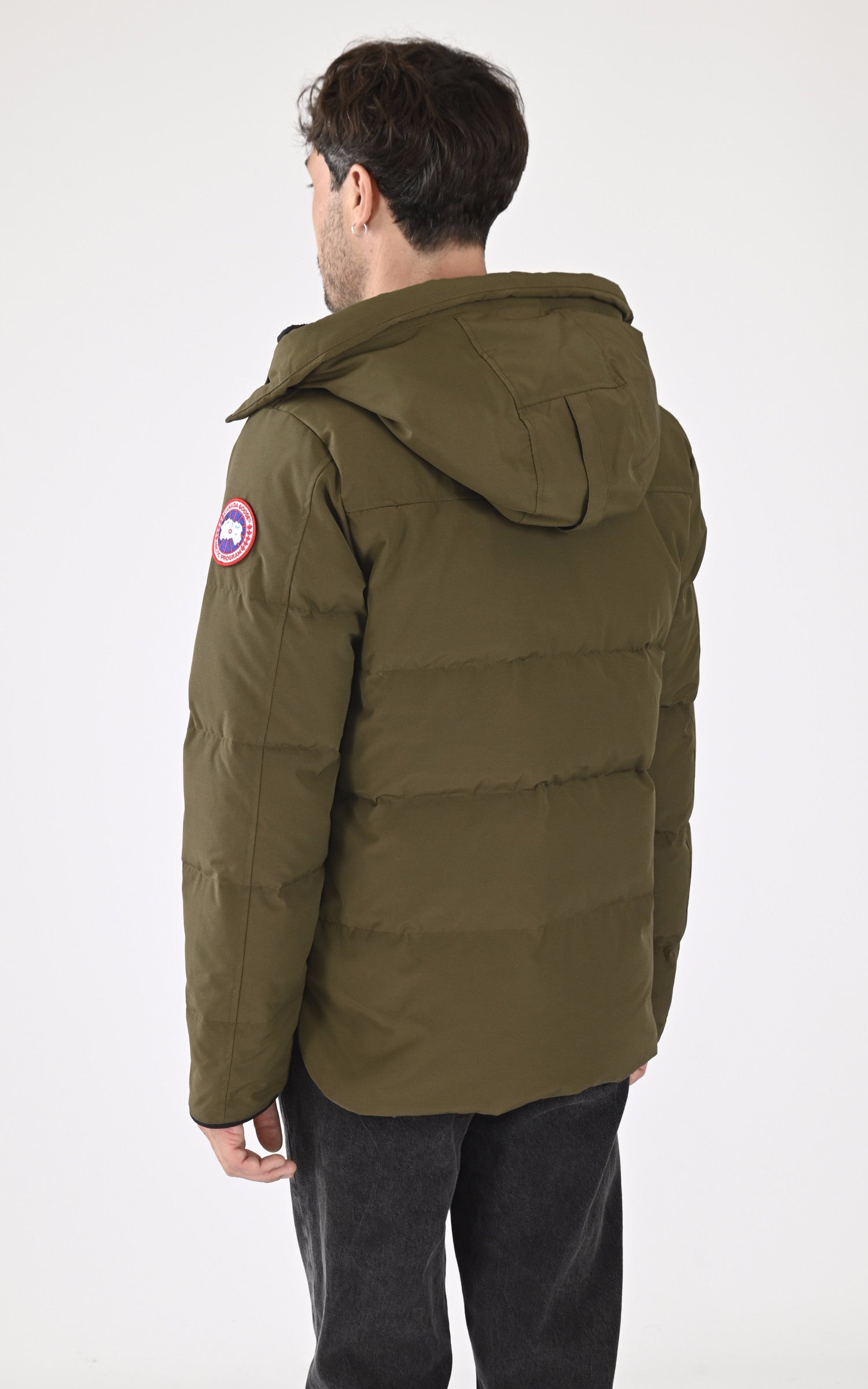 A "MAC MILLAN 2080M" Kaki Canada Goose 3/4 Doudoune Homme back photo 4