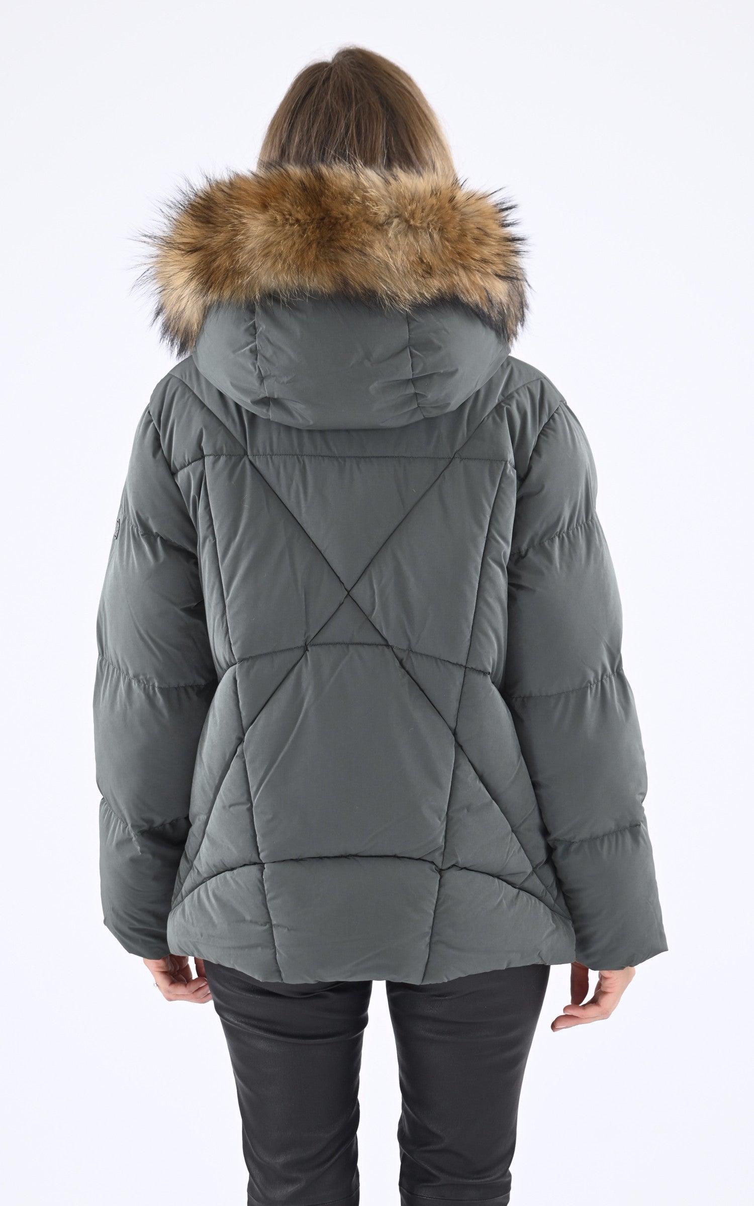 A "SNOW 515" Kaki Blonde n°8 Ves Doudoune Femme back photo