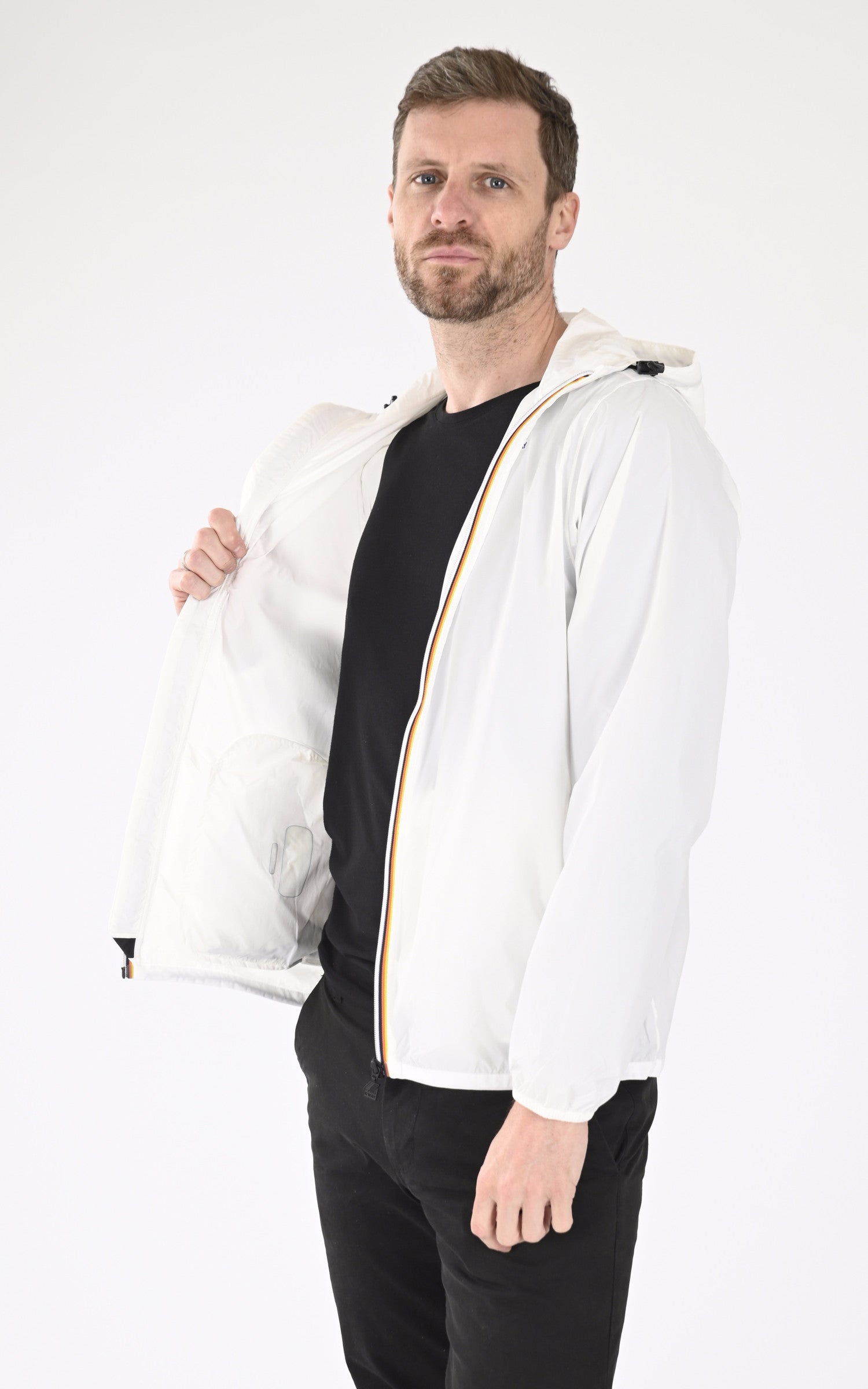 A "CLAUDE K2123ZW" Blanc K-Way Blouson Mixte interior photo