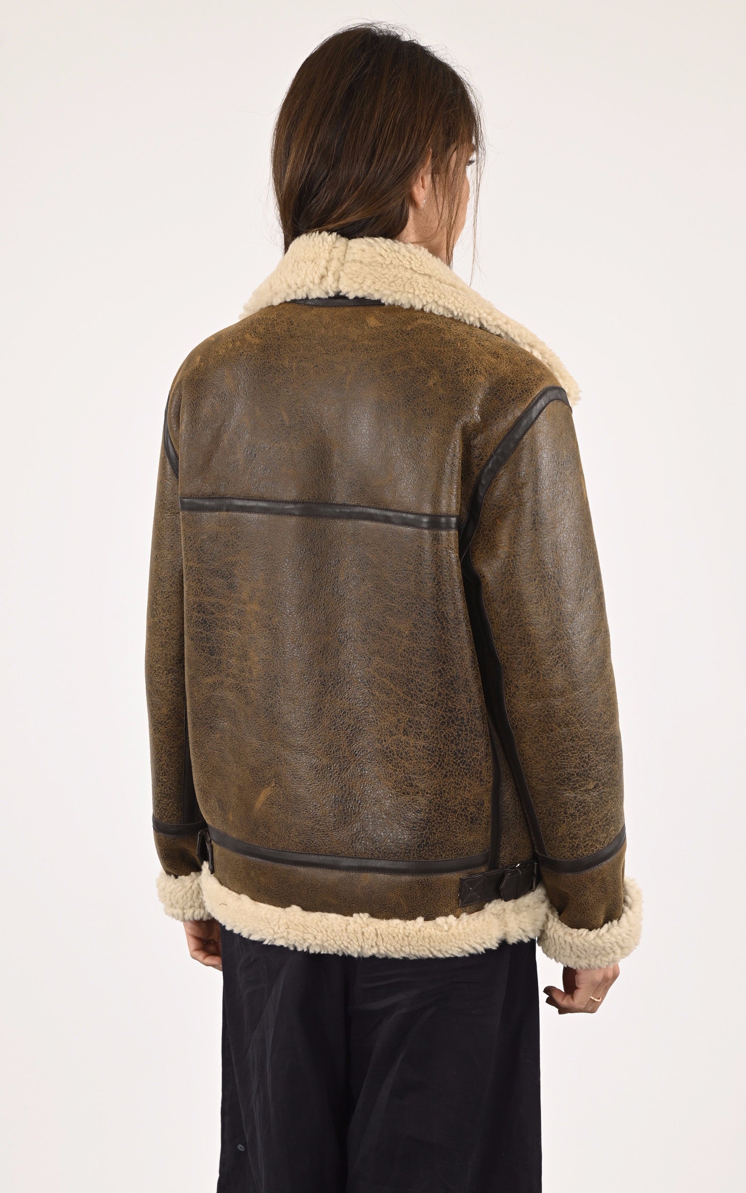 A "ASTERIA FF" Marron La Canadienne Bombardier Femme back photo