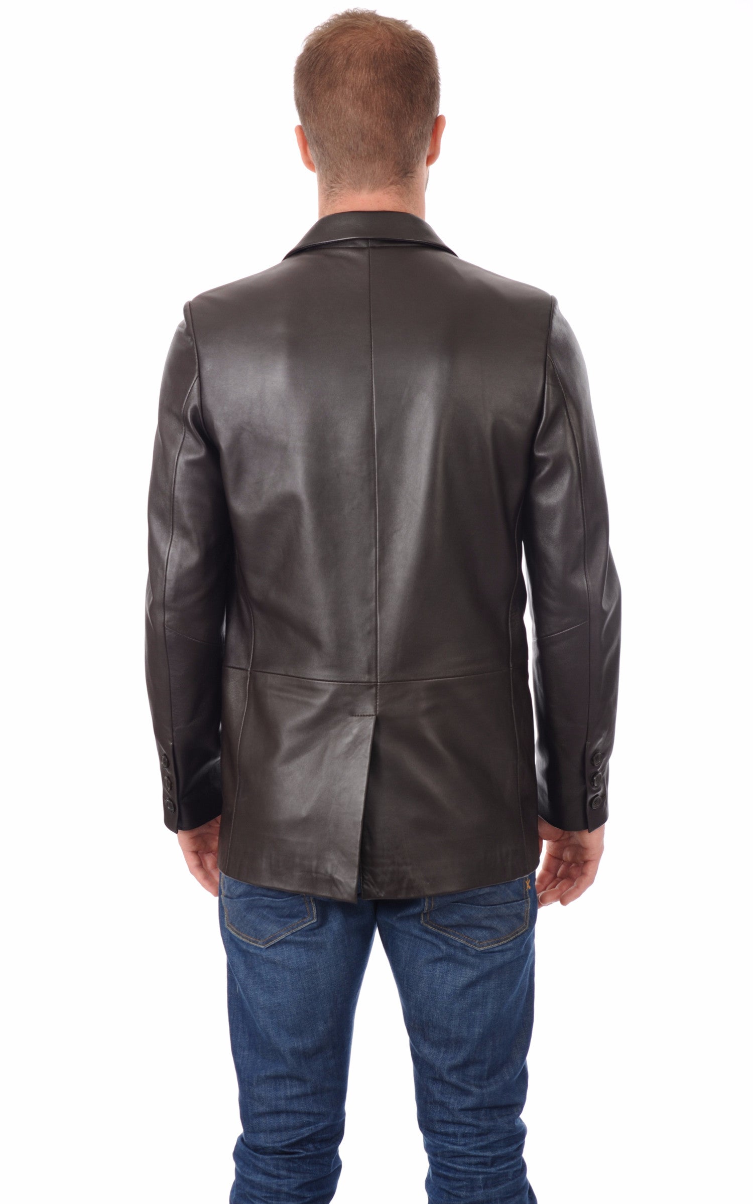 A "TONY" Marron La Canadienne Veste Homme back photo