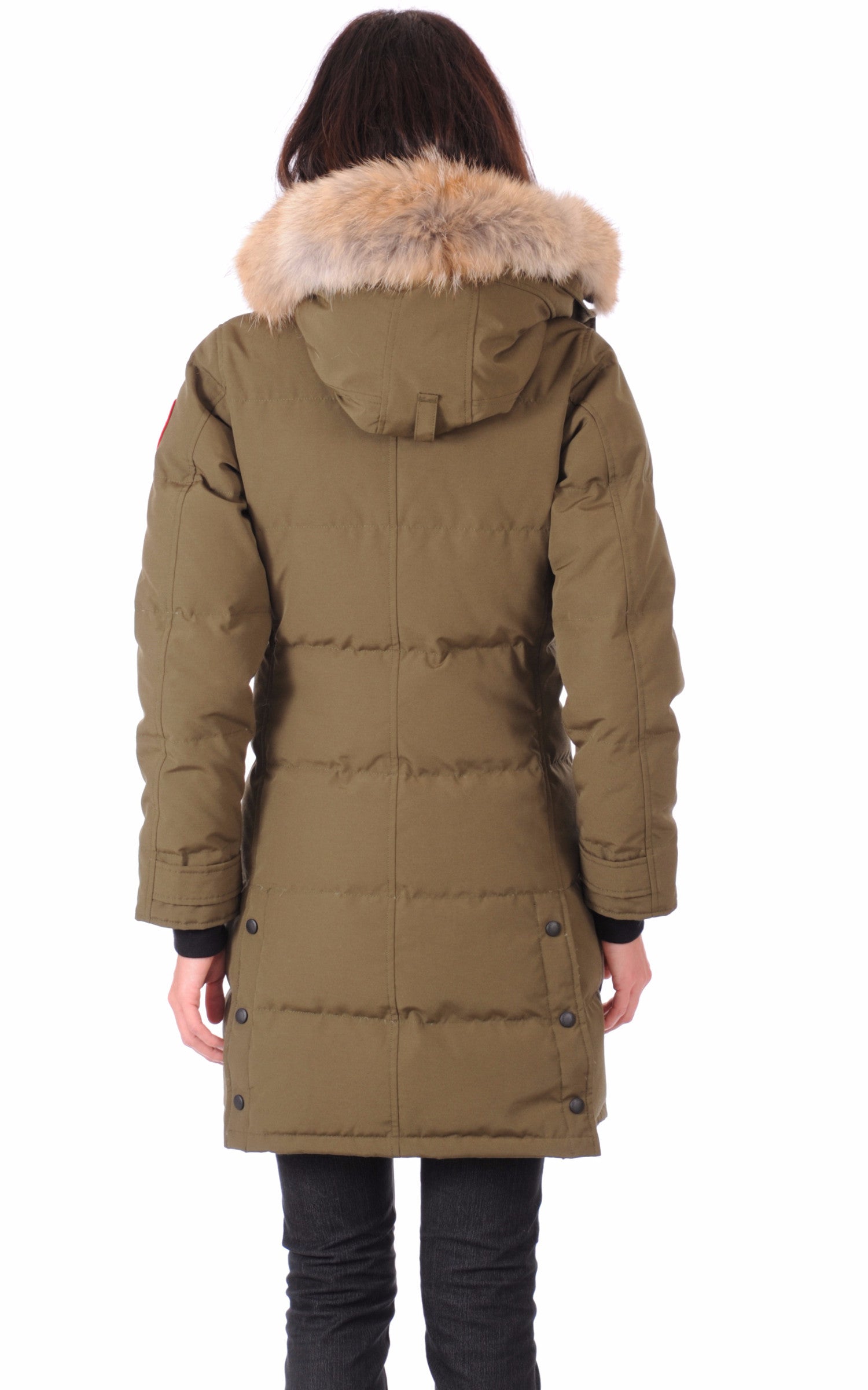 A "SHELBURNE 3802L" Military Green Canada Goose 3/4 Doudoune Femme back photo
