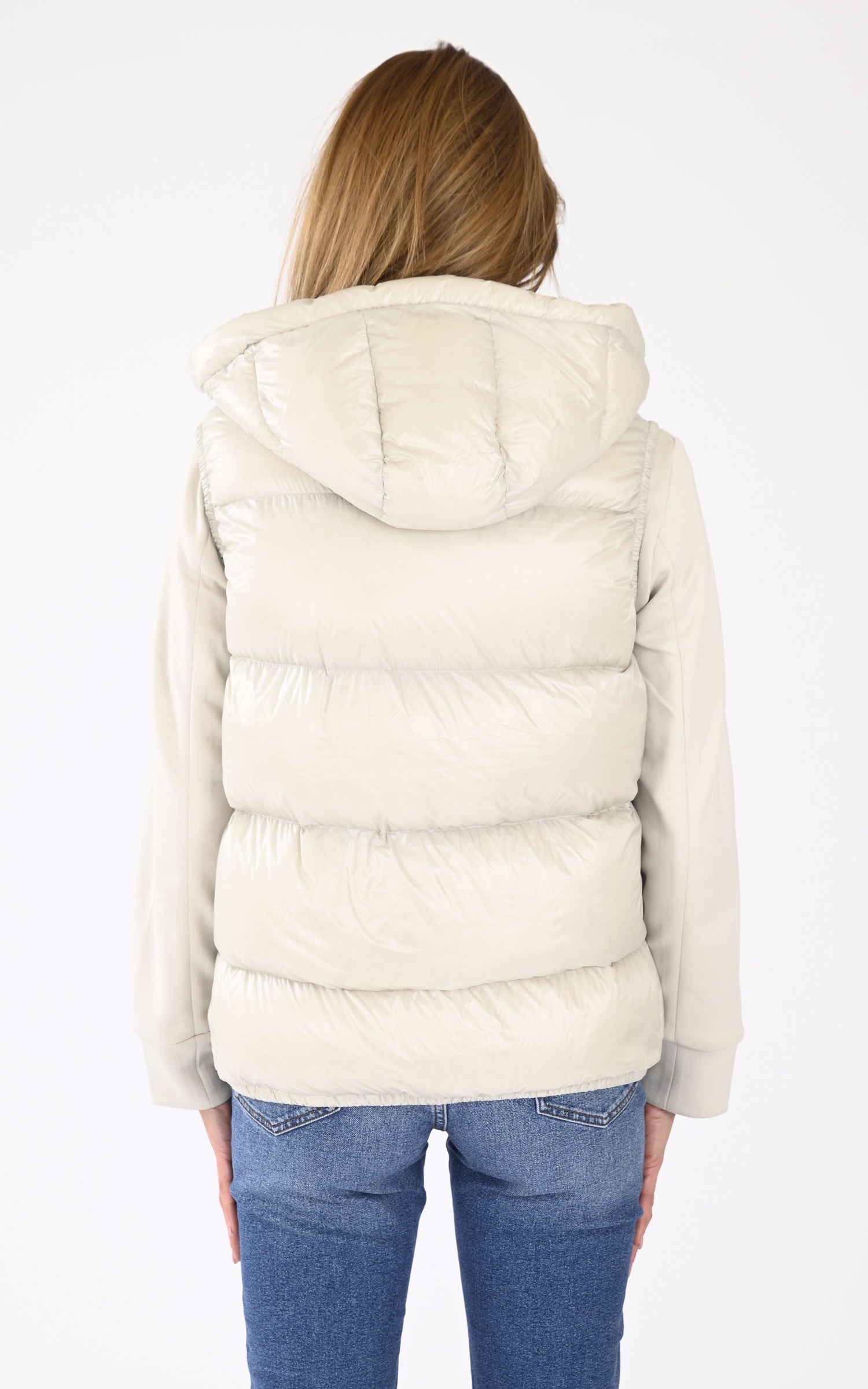 A "CESAR" Beige Gertrude gilet_doudoune Mixte back photo