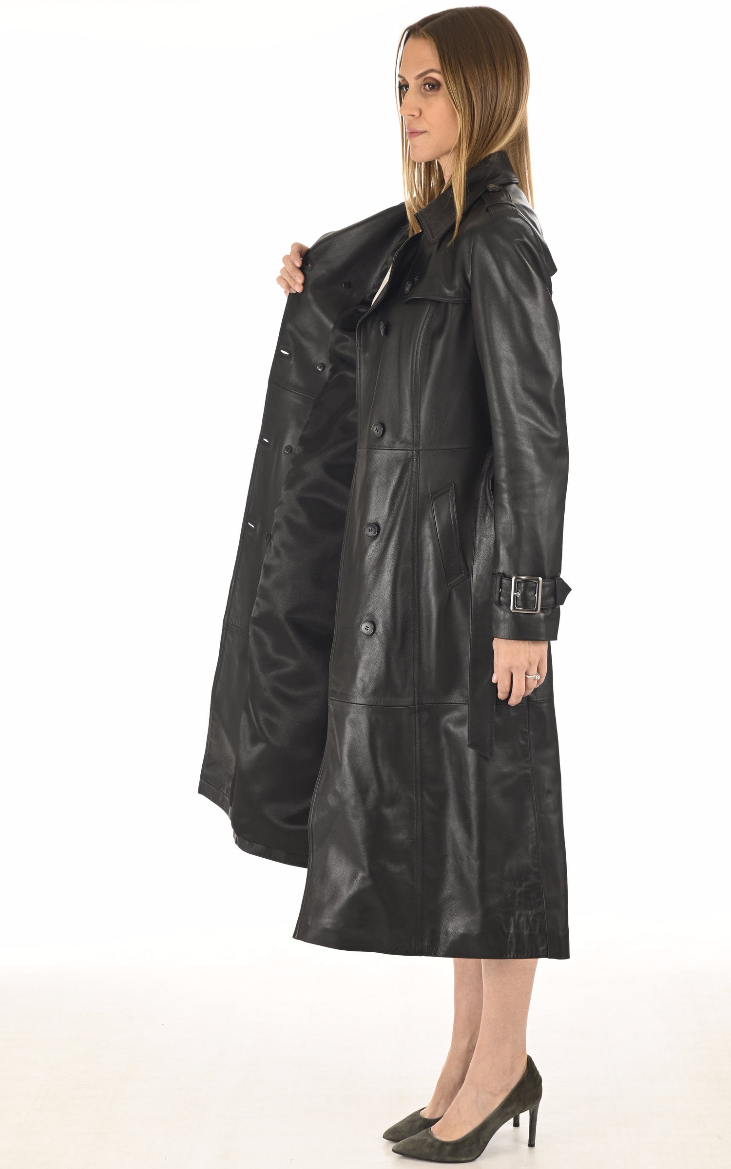 A "GEORGINA" Noir La Canadienne Manteau Femme interior photo