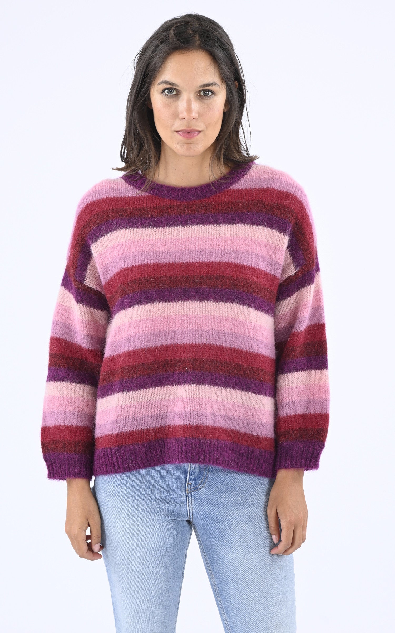 A "MOLLY" Prune Les Tricots de Léa Pull Femme opened photo