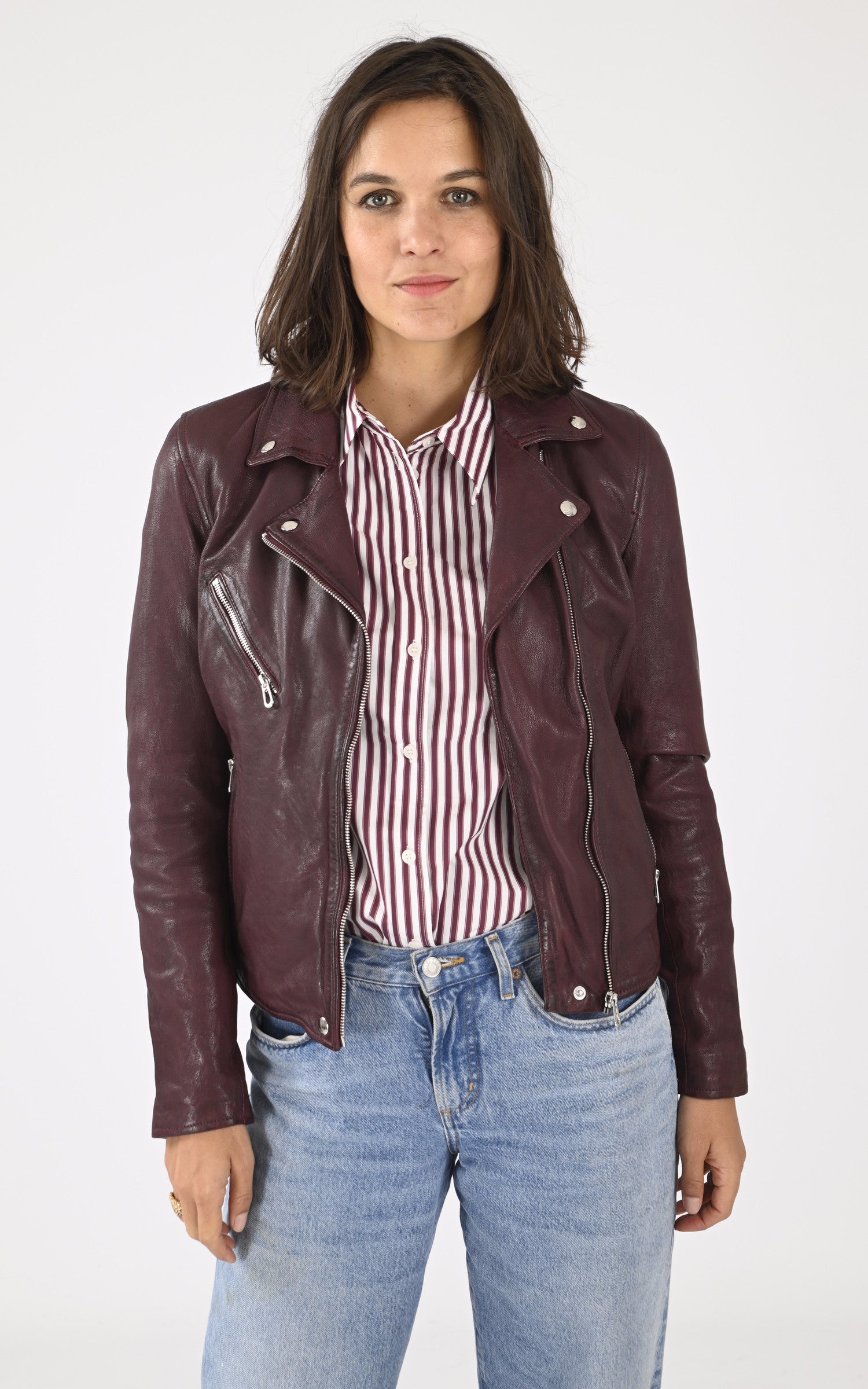 Perfecto Blouson Biker Femme Leather Jacket Perfecto Cuir Femme