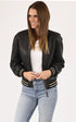 A "BROOKLYN ZIP" Noir La Canadienne Blouson Femme opened photo