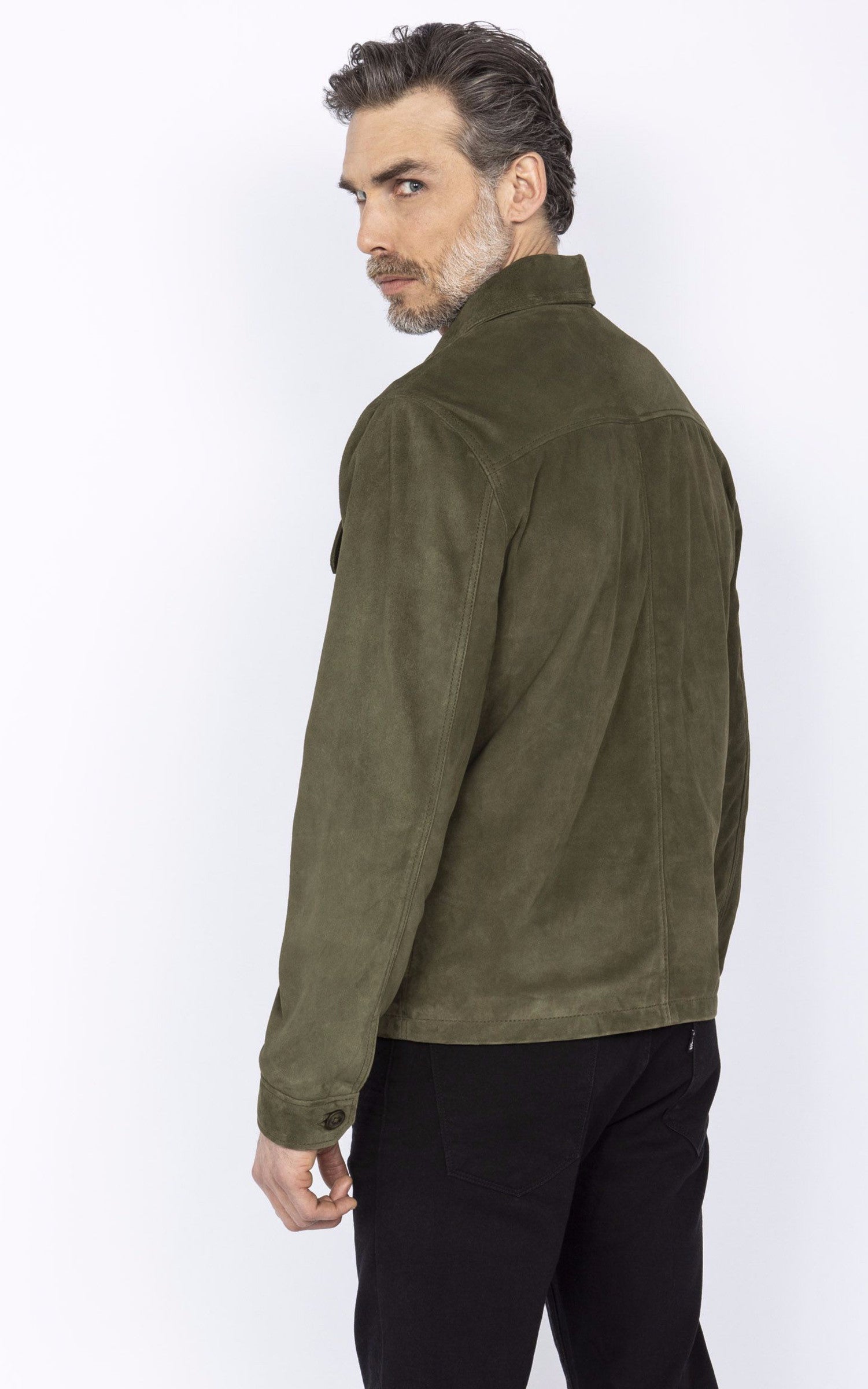 A "LCBRONXS" Kaki Schott Veste Homme interior photo