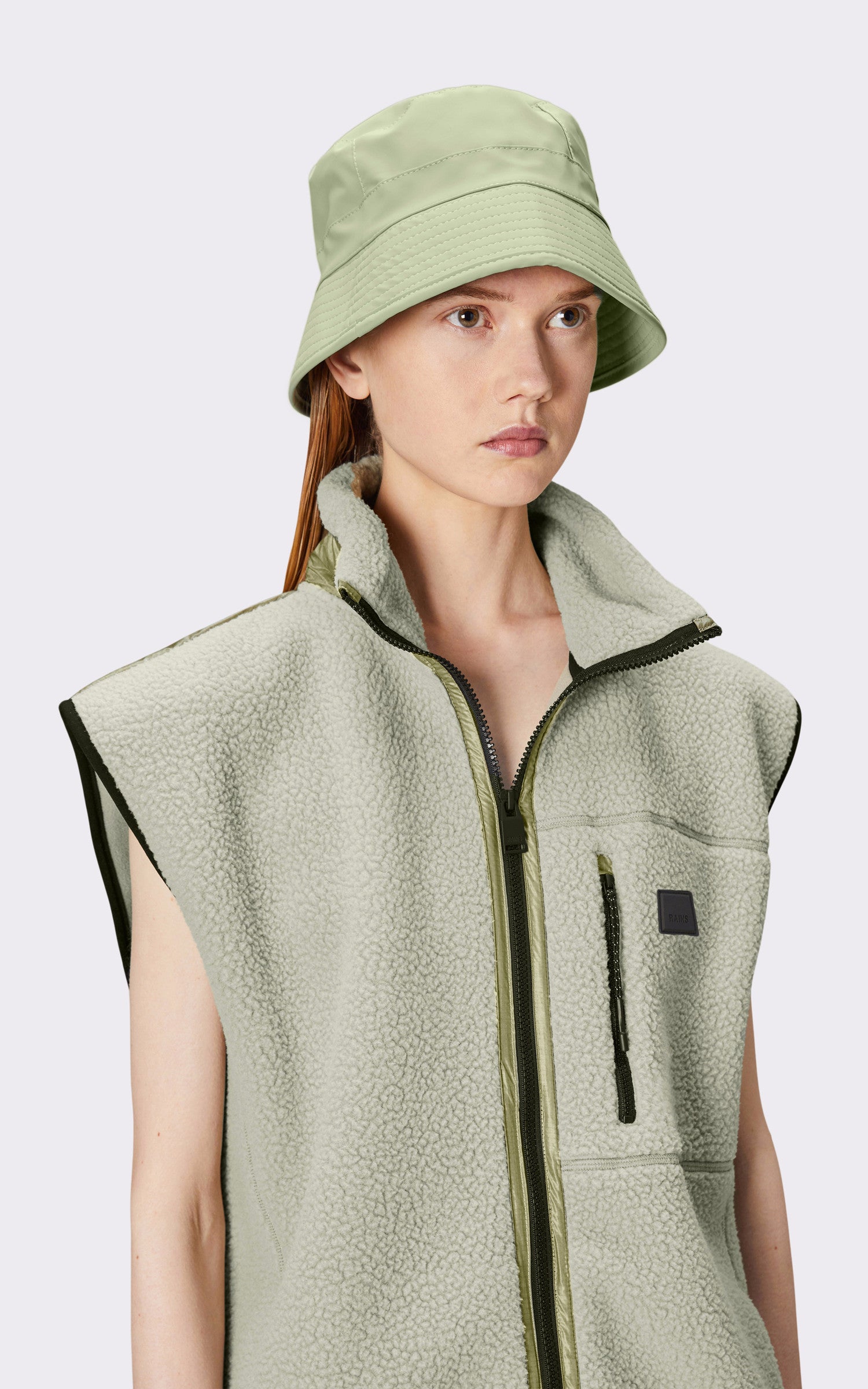 A "20010 BUCKET HAT" Vert Rains bob Mixte closed photo 3