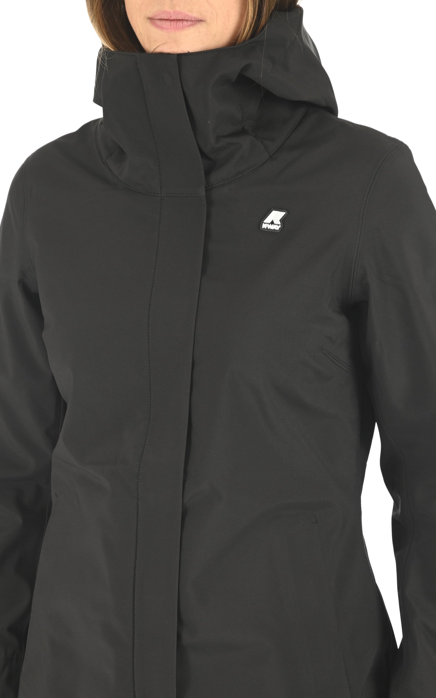 A "STEPHY BONDED K21489W" Noir K-Way 3/4 Femme details photo 5