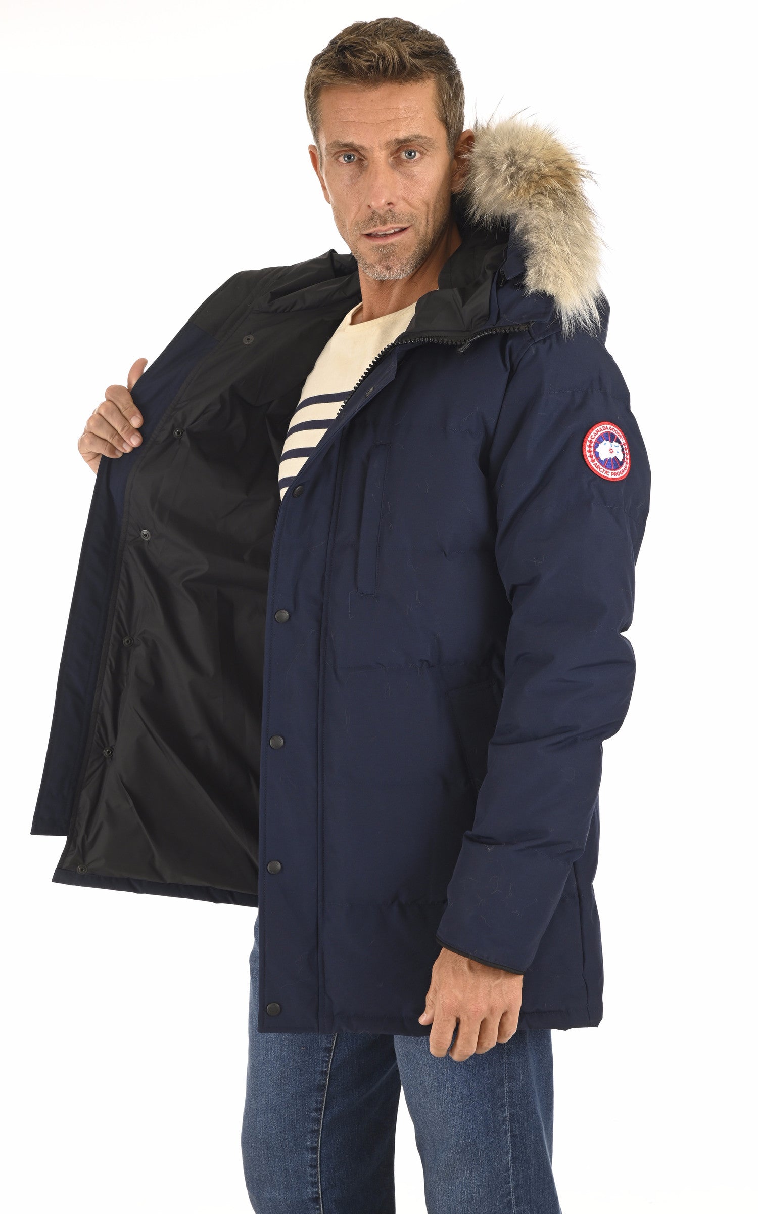 A "CARSON 3805M" Atlantic Navy Canada Goose Bl Doudoune Homme interior photo