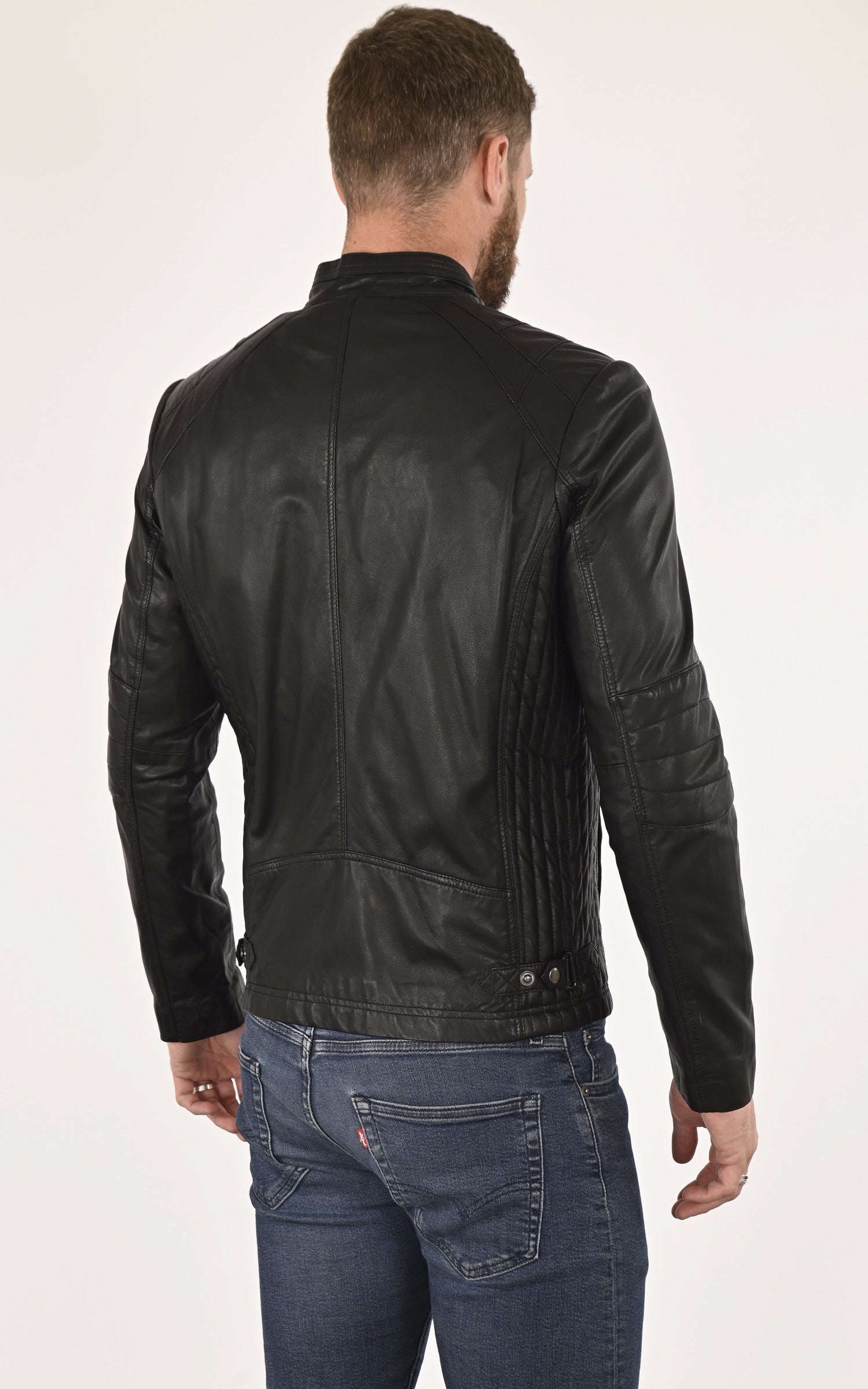 A "BULK" Noir La Canadienne Blouson Homme back photo