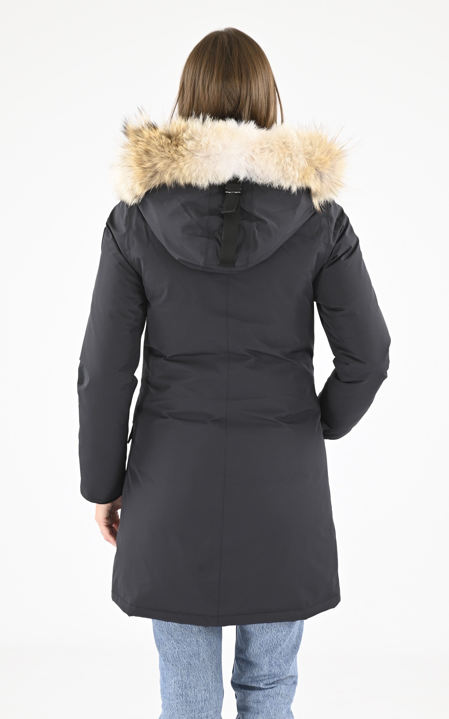 A "REBECCA 3L" Noir Nobis Ves Doudoune Femme back photo