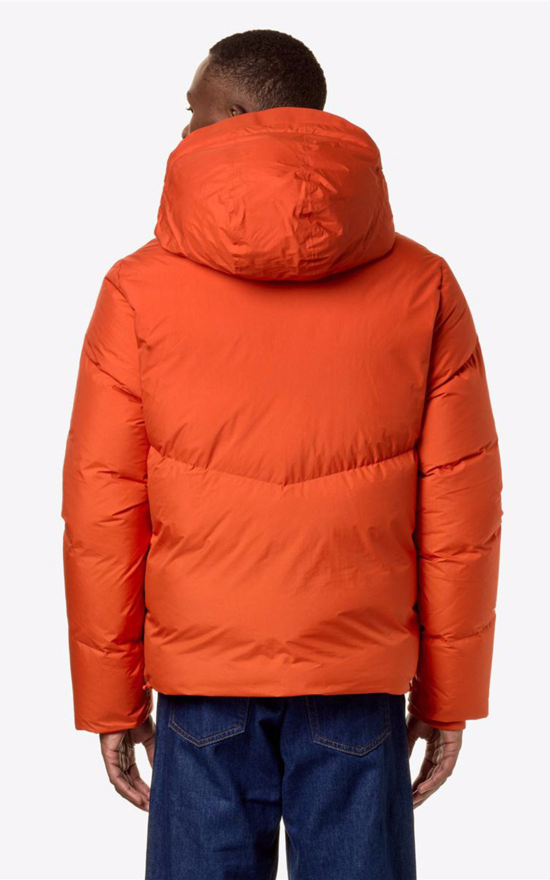 A "HUGOL THERMO K4127GW" Orange K-Way Bl Doudoune Homme back photo