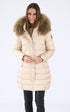 A "JOYCE COAT 22567-3021" Ecru Rock and Blue 3/4 Doudoune Femme opened photo