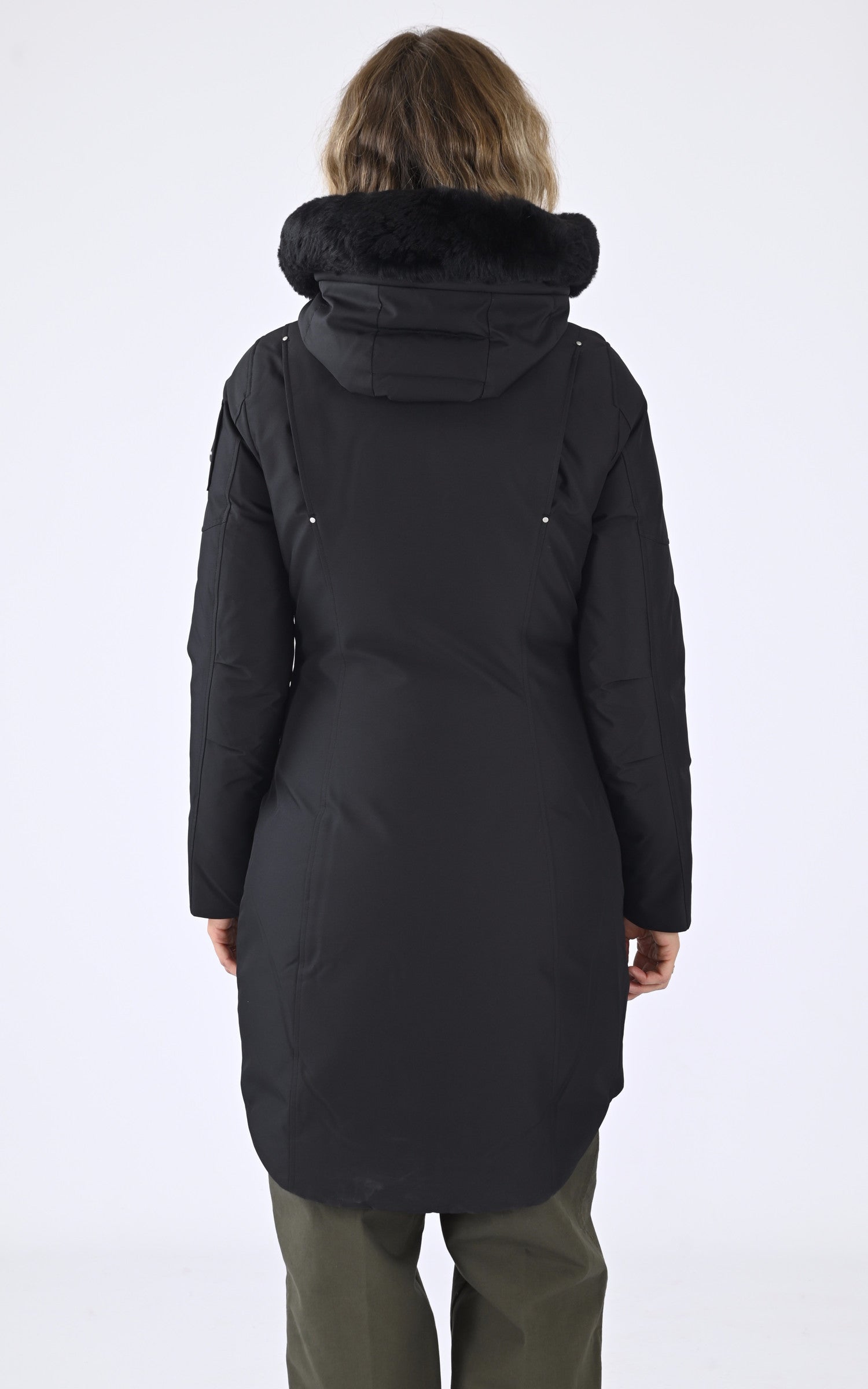 A "CLOUD M32LP223S" Noir Moose Knuckles 3/4 Doudoune Femme back photo