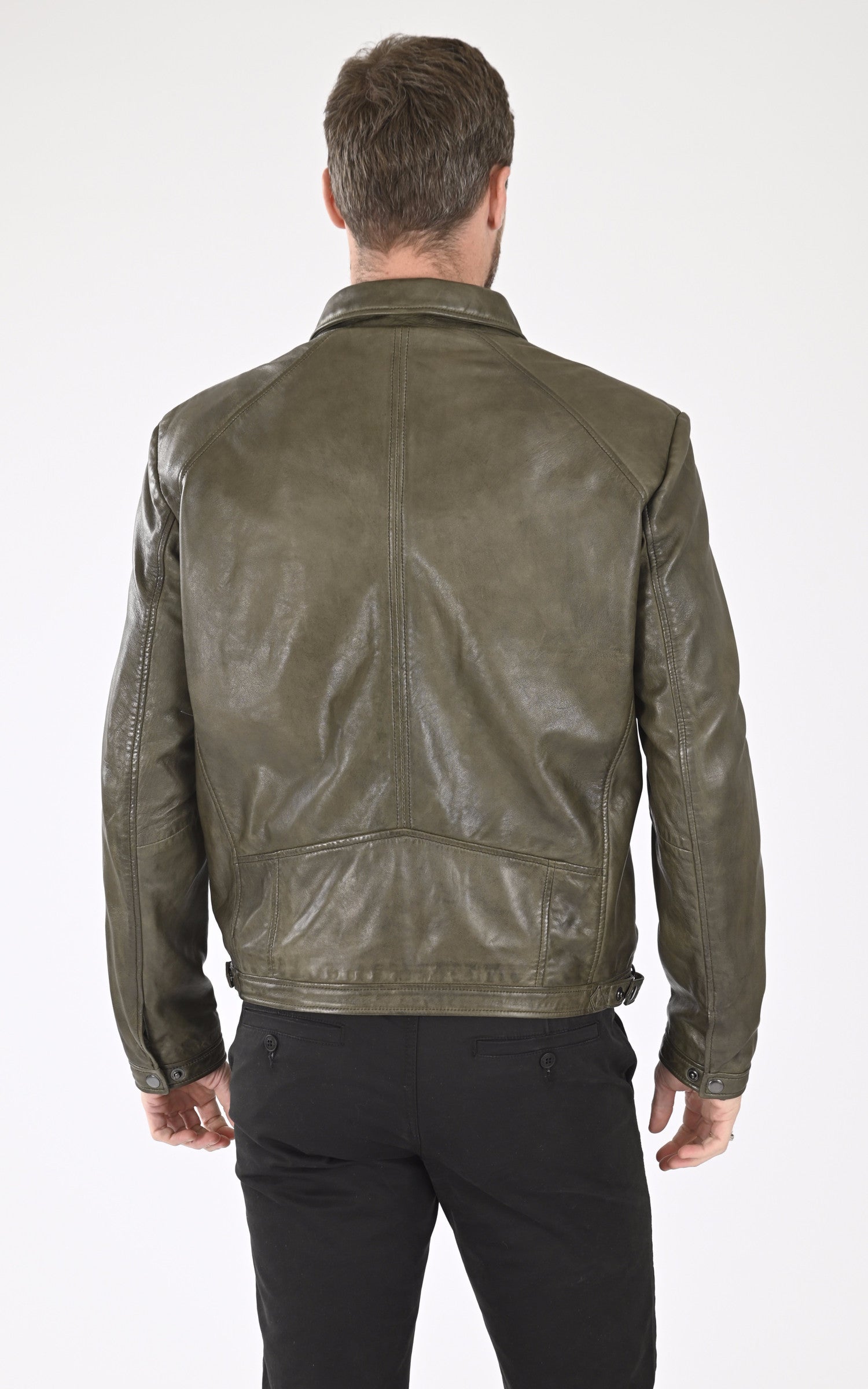 A "IVAR" Kaki La Canadienne Blouson Homme back photo