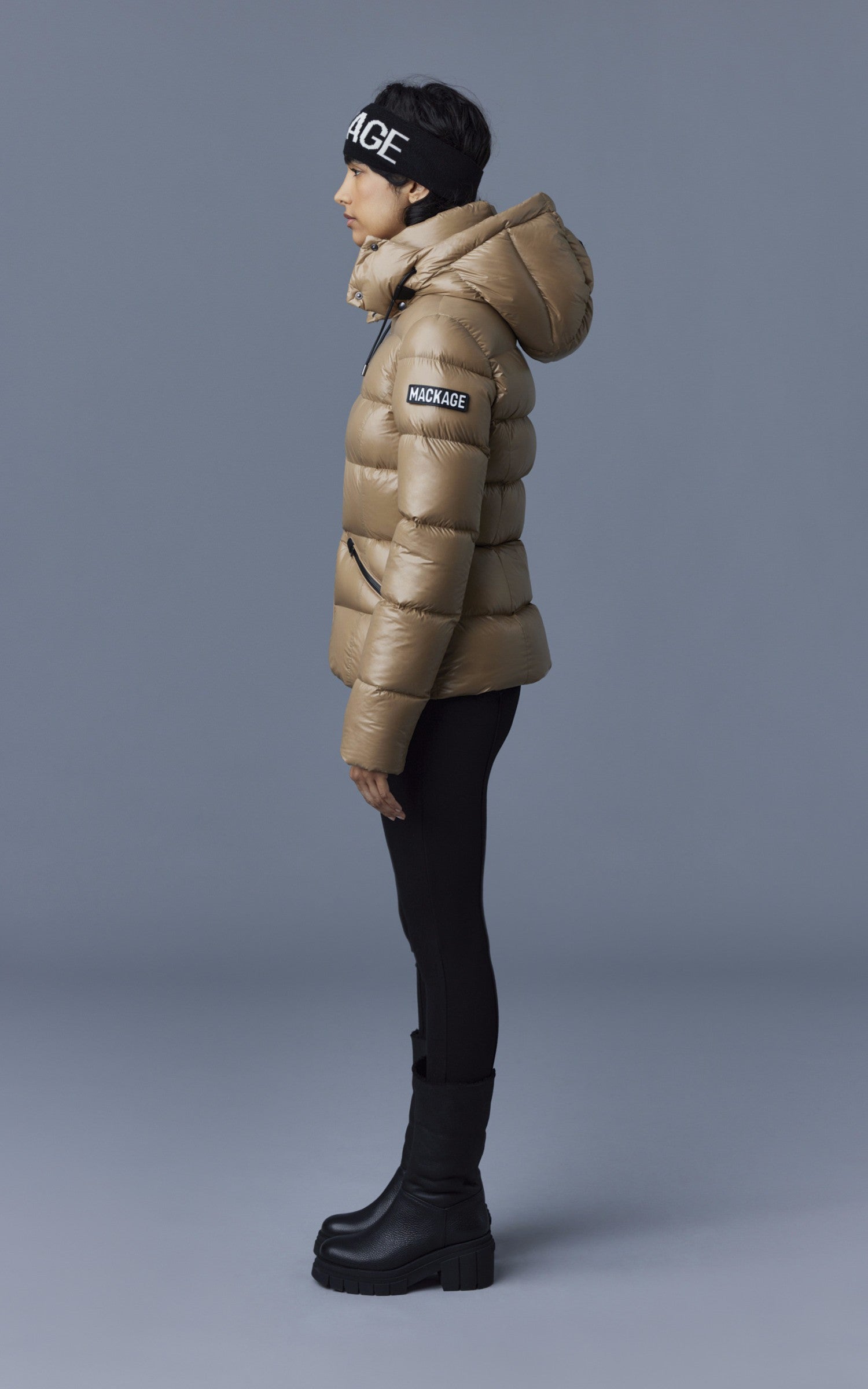 A "MADALYNE-V" Camel Mackage Ves Doudoune Femme details photo
