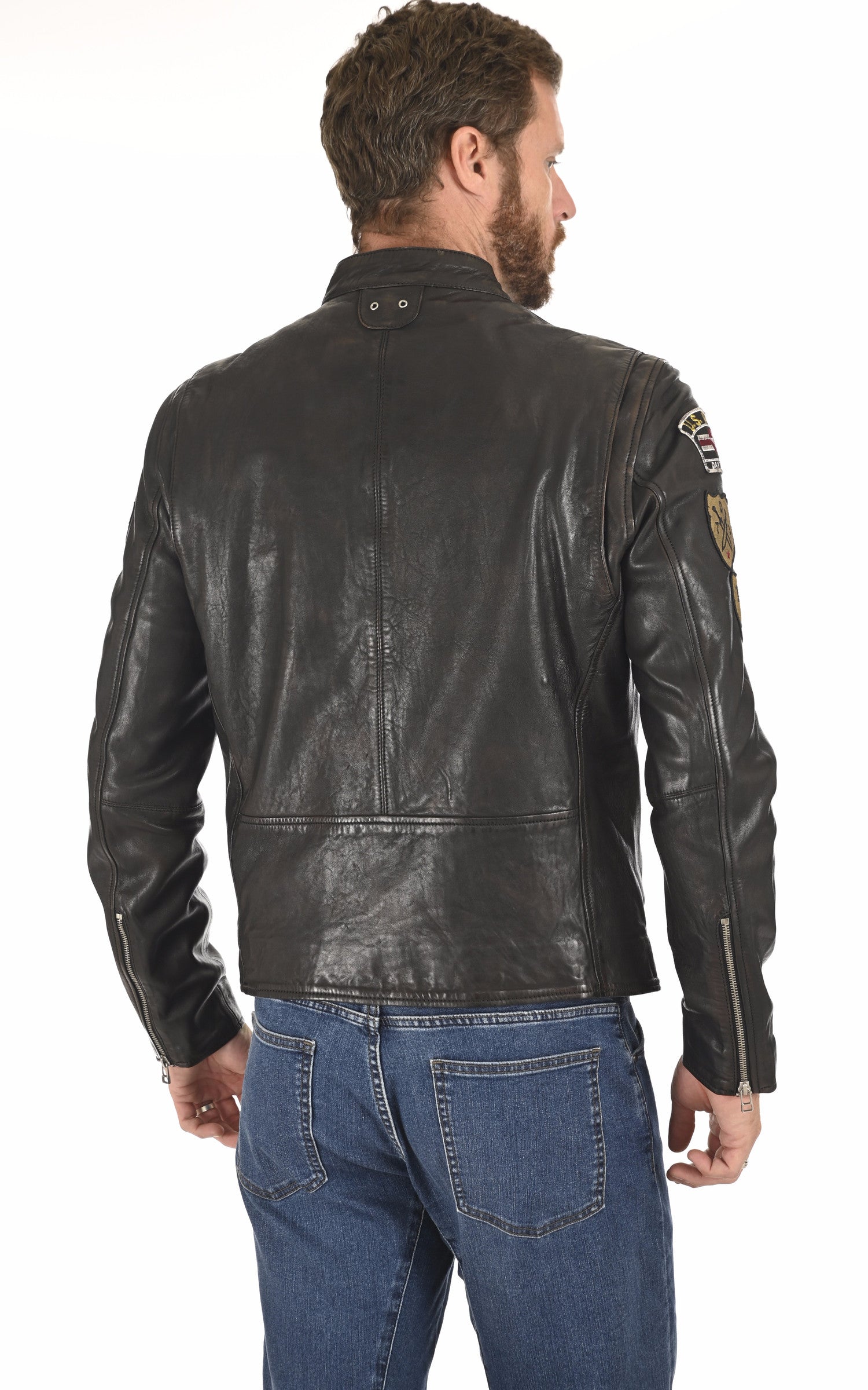 A "MARTINS 102432" Noir Daytona 73 Blouson Homme back photo