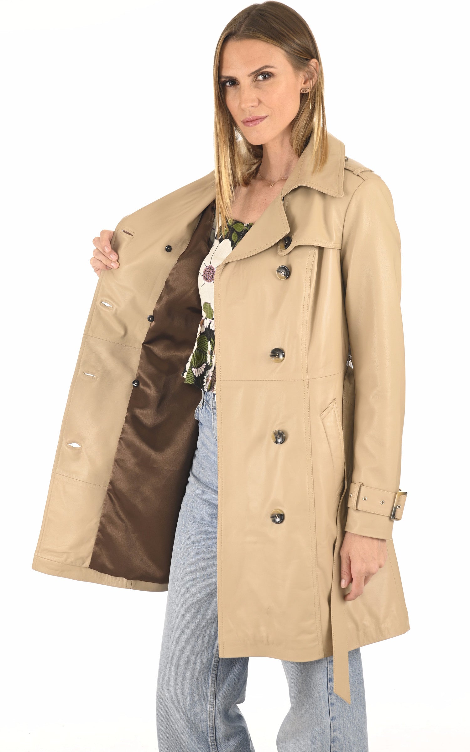 A "MARGOT" Beige La Canadienne 7/8 Femme interior photo 3