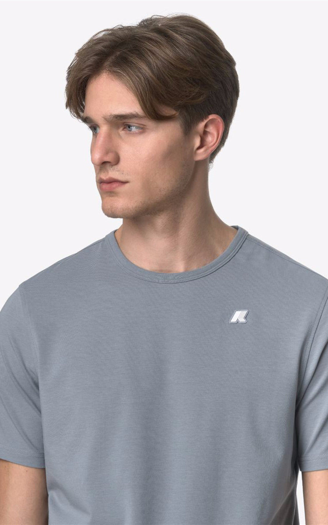 A "ADAME K71349W" Gris K-Way T-shirt Homme details photo