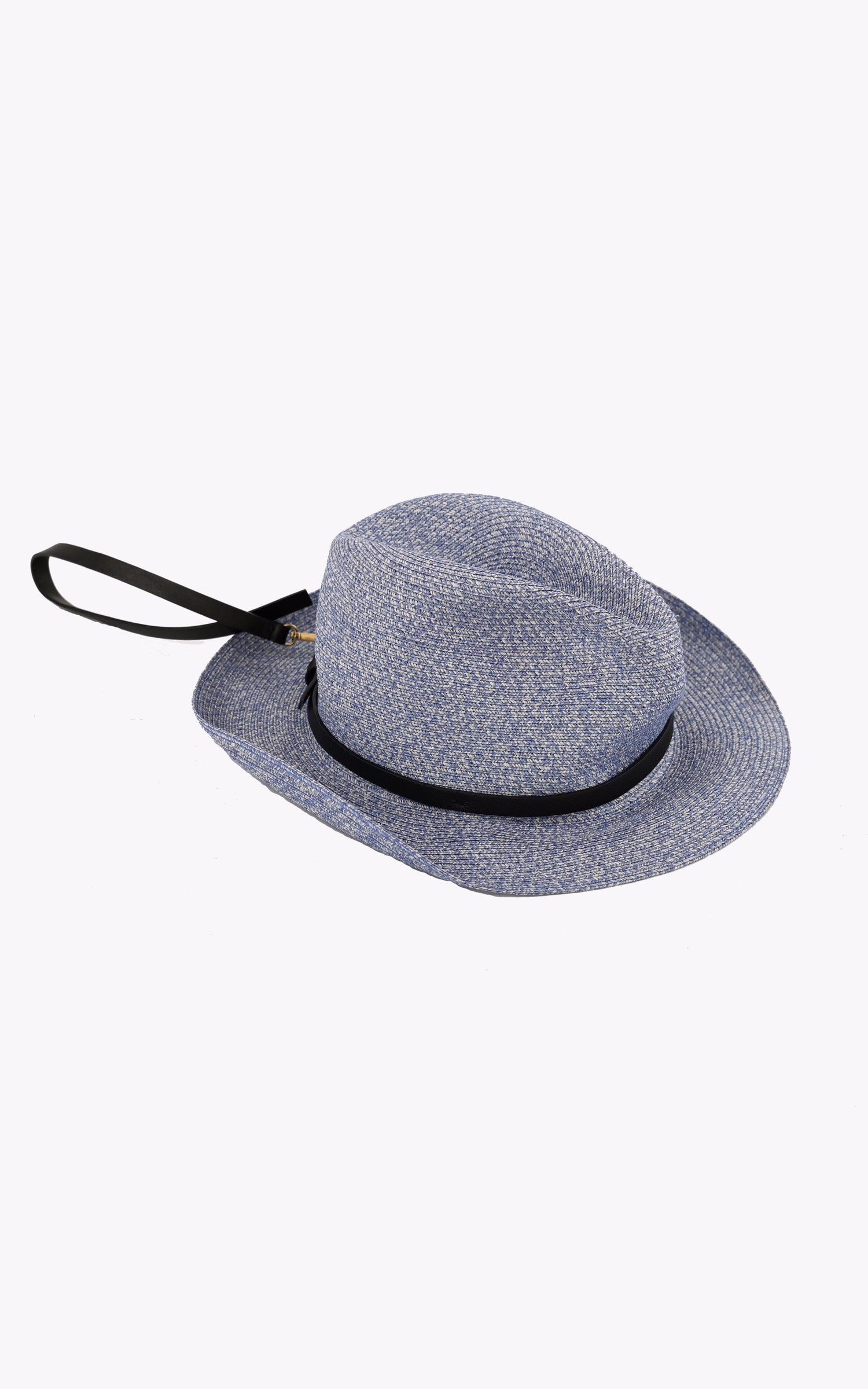 A "LEONARDO P24CAT40" Bleu Catarzi 1910 Chapeau Femme closed photo