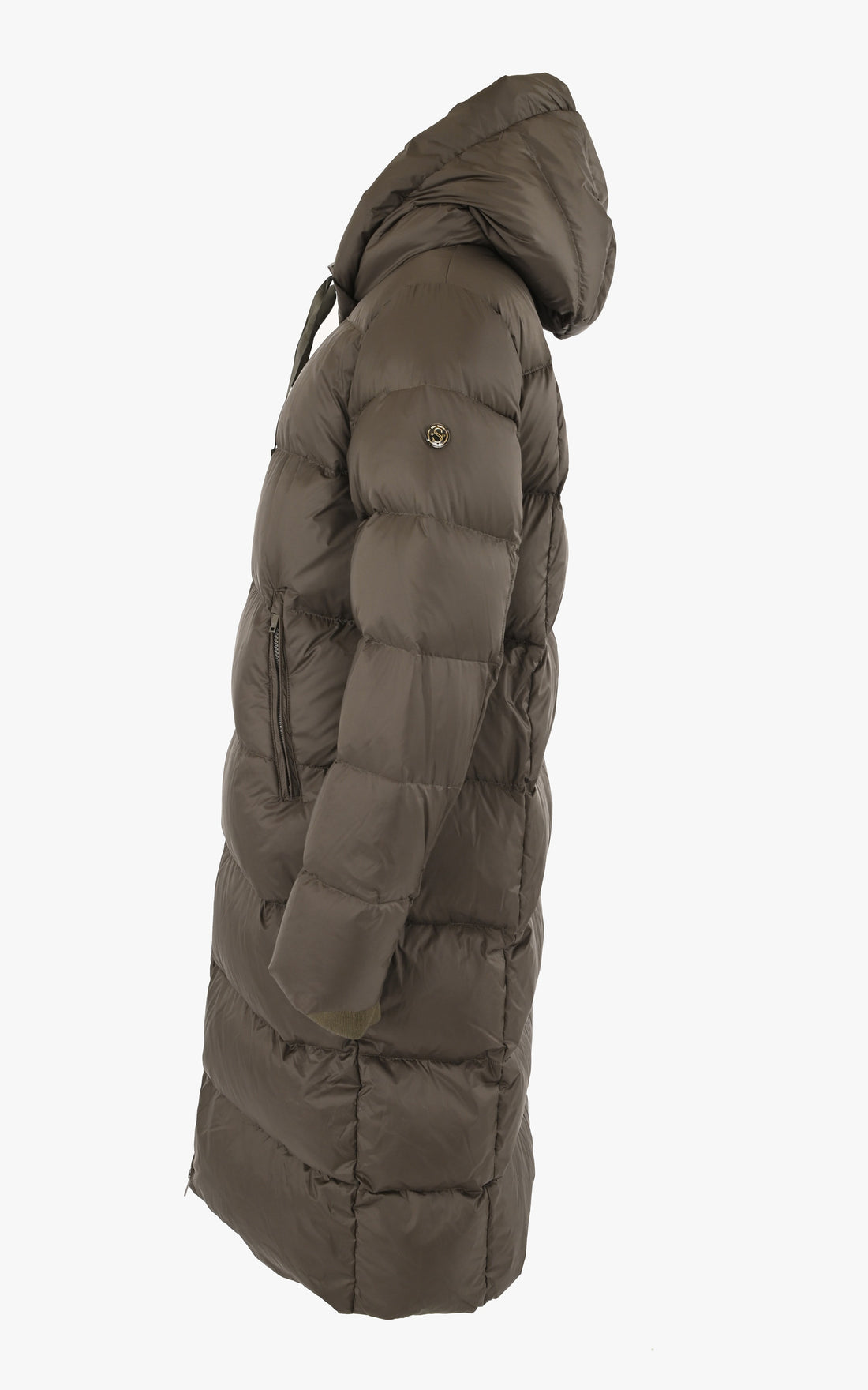 A "MARLEEN COAT" Kaki Saki 7/8 Doudoune Femme opened photo