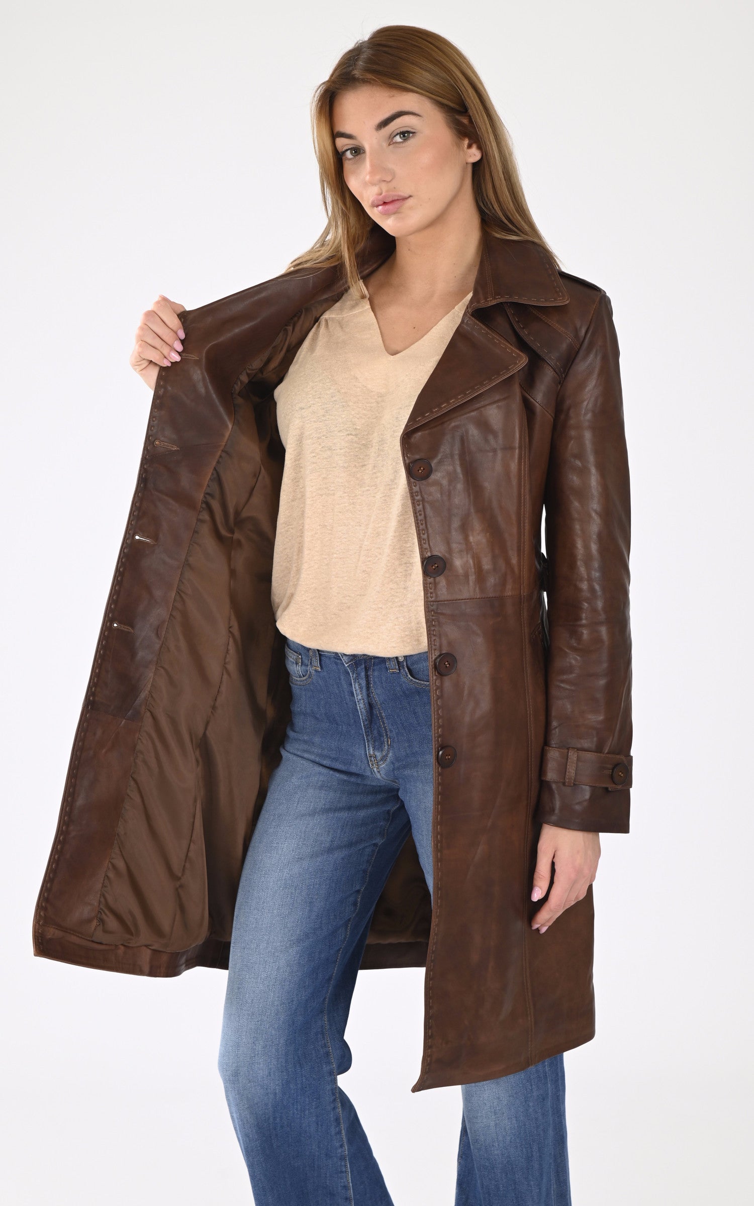 A "MODESSA" Marron La Canadienne 3/4 Femme interior photo 3