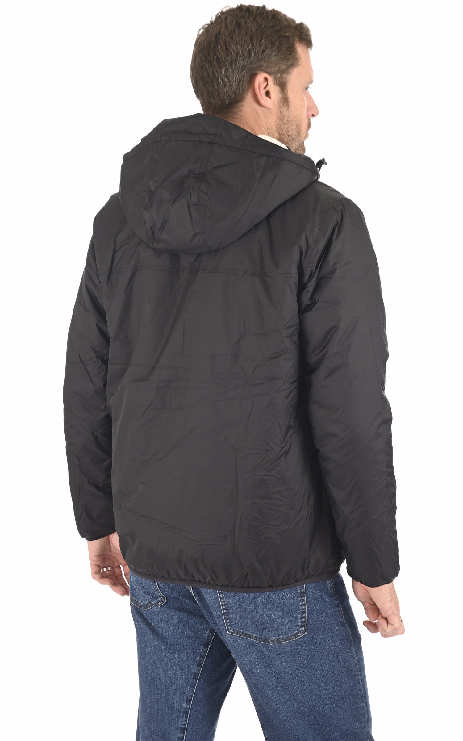 A "CLAUDE ORSETTO K3118TW" Noir K-Way 3/4 Mixte back photo