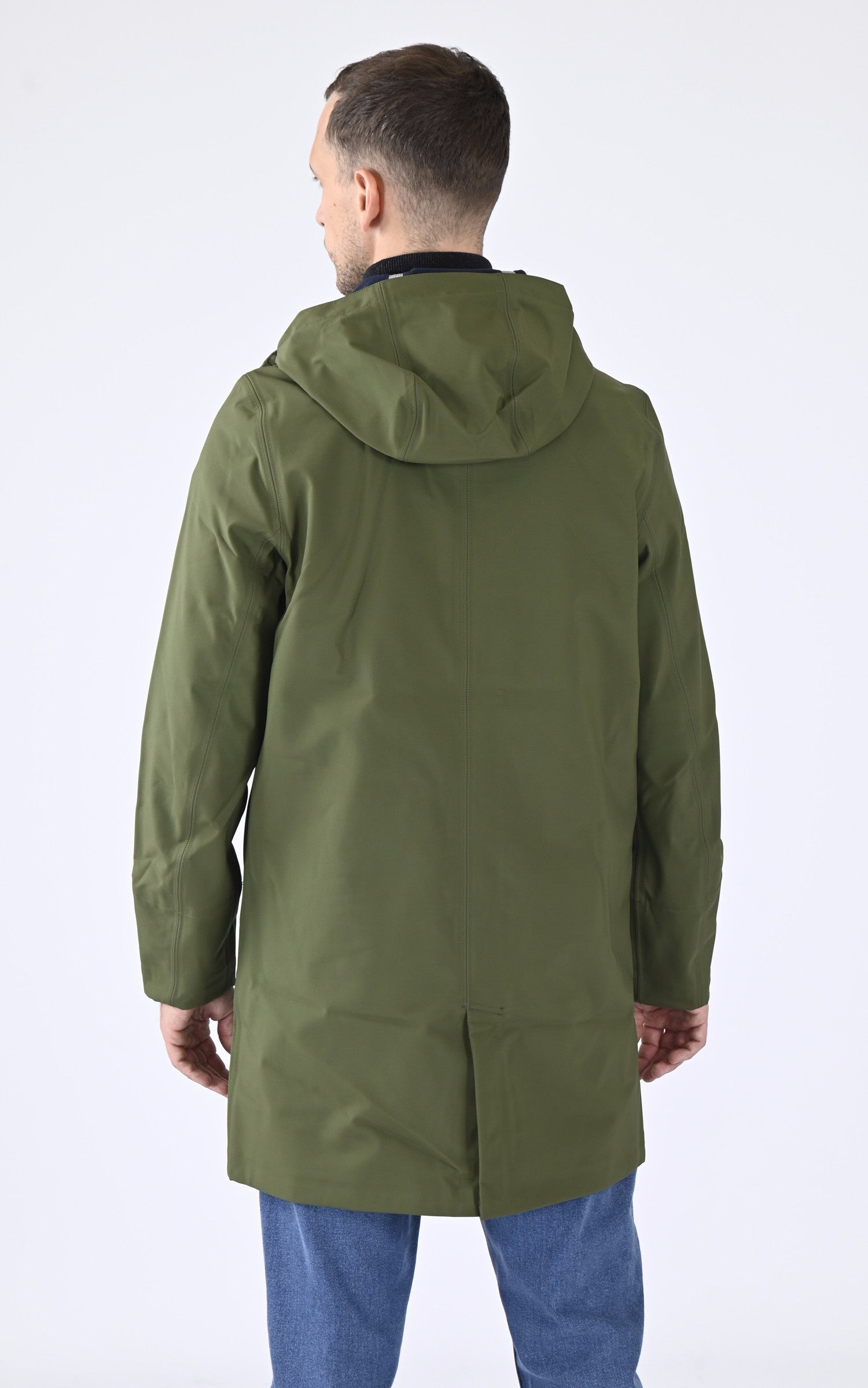 A "THOMAS BONDED K7126WW" Vert K-Way 3/4 Homme back photo