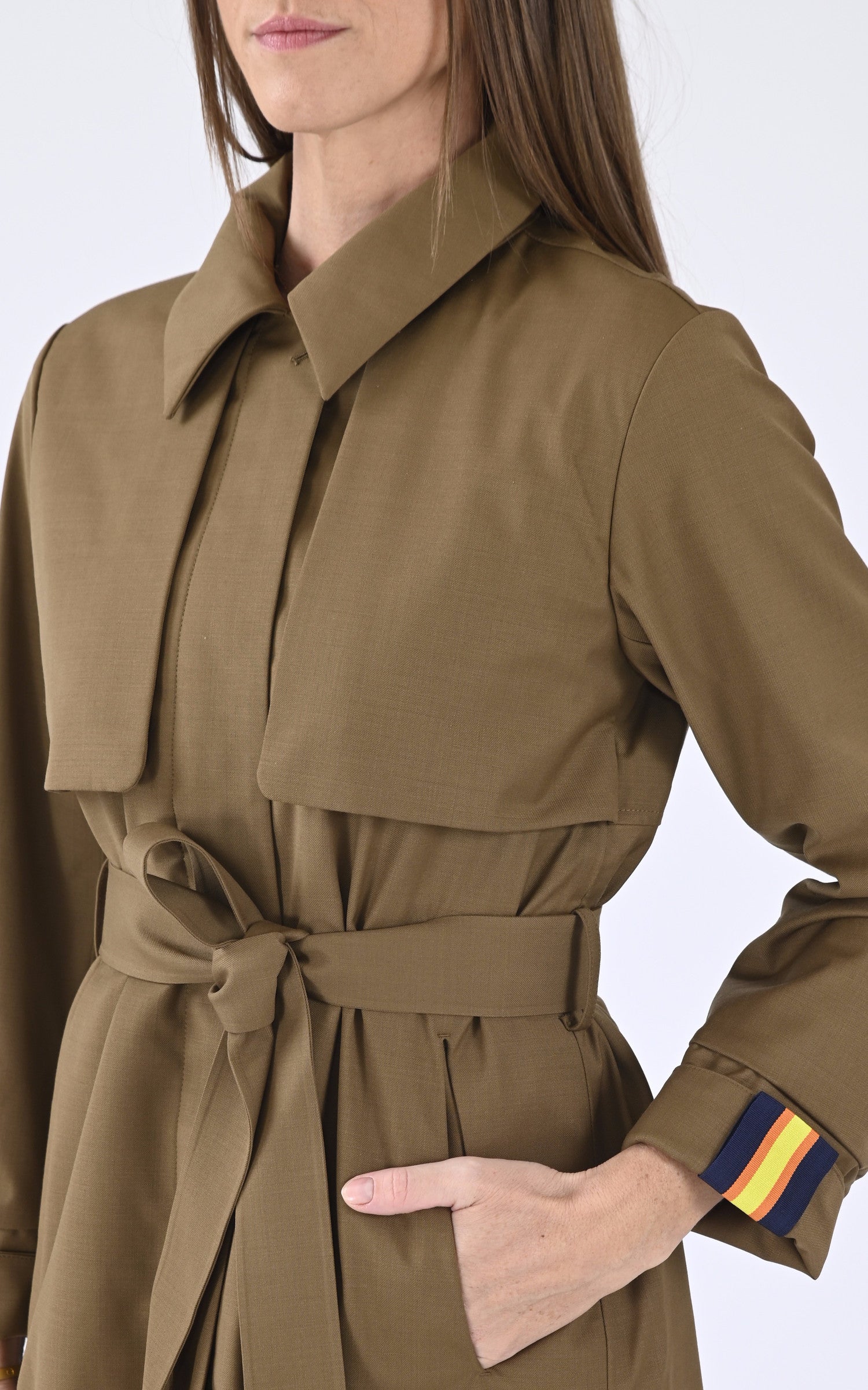 A "JESEL TECH WOO K51365W" Marron Clair K-Way Manteau Femme details photo 5
