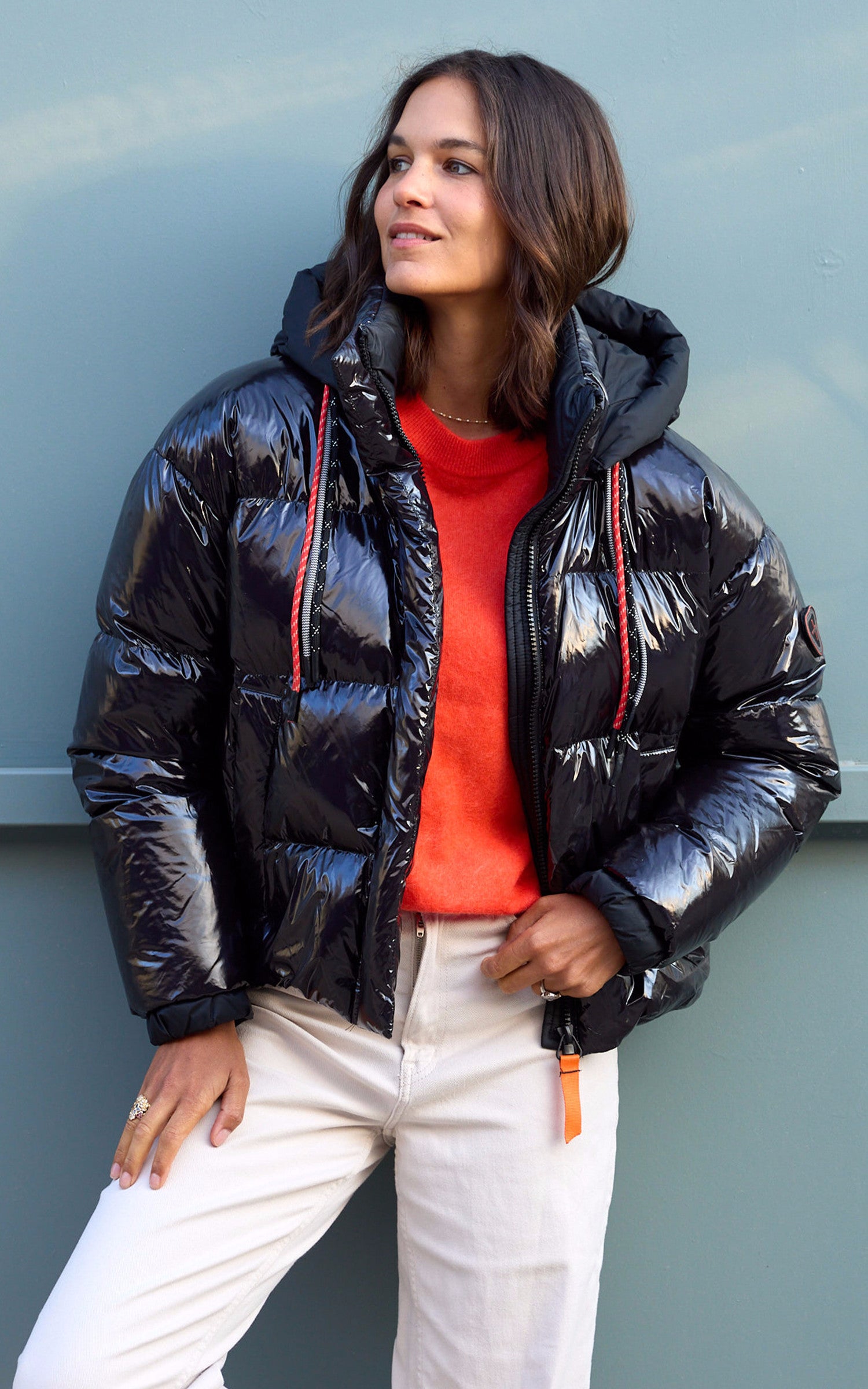 A "MARINETTE" Orange Les Tricots de Léa Pull Femme details photo