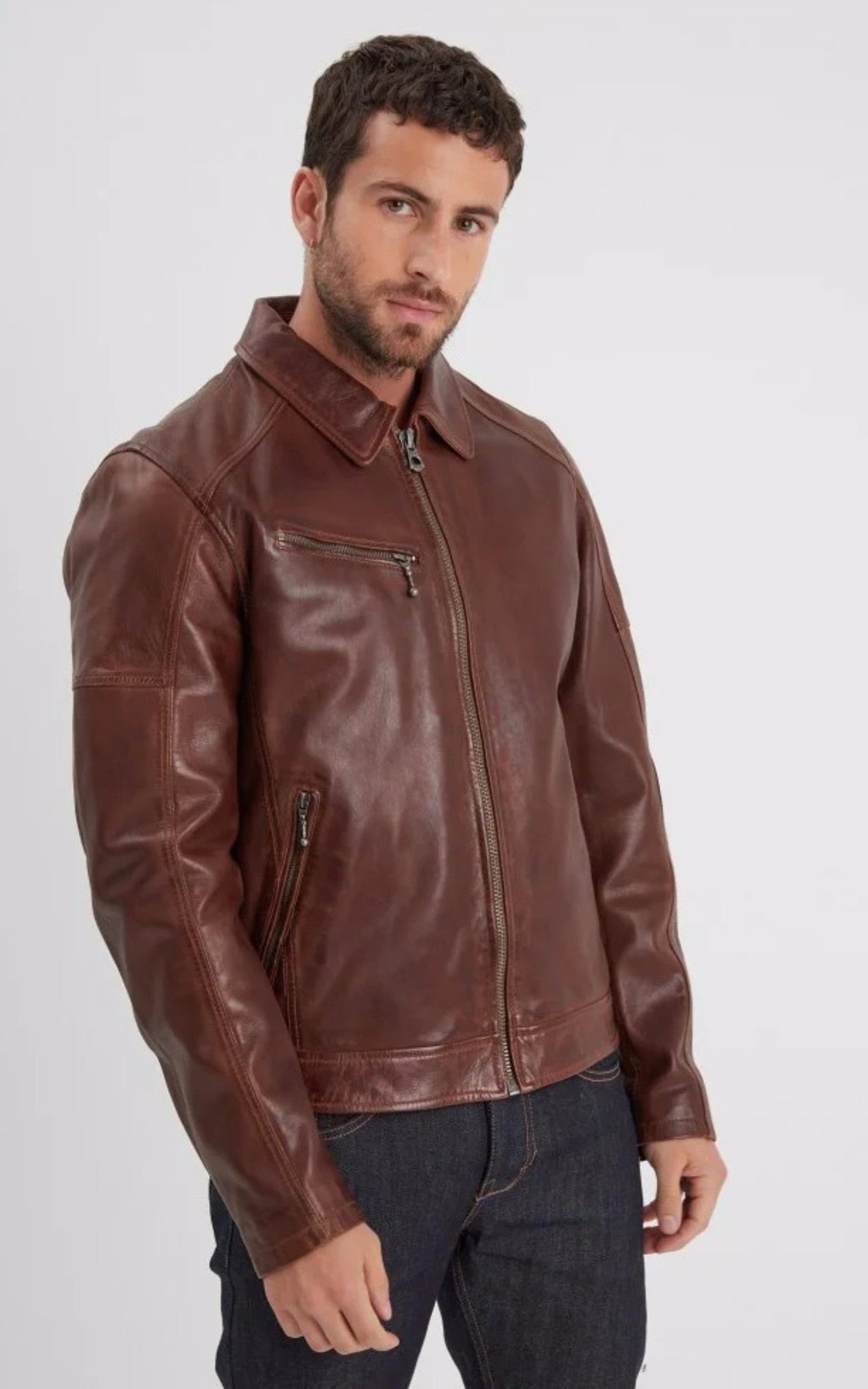 A "MICK 102615" Marron Daytona 73 Blouson Homme opened photo