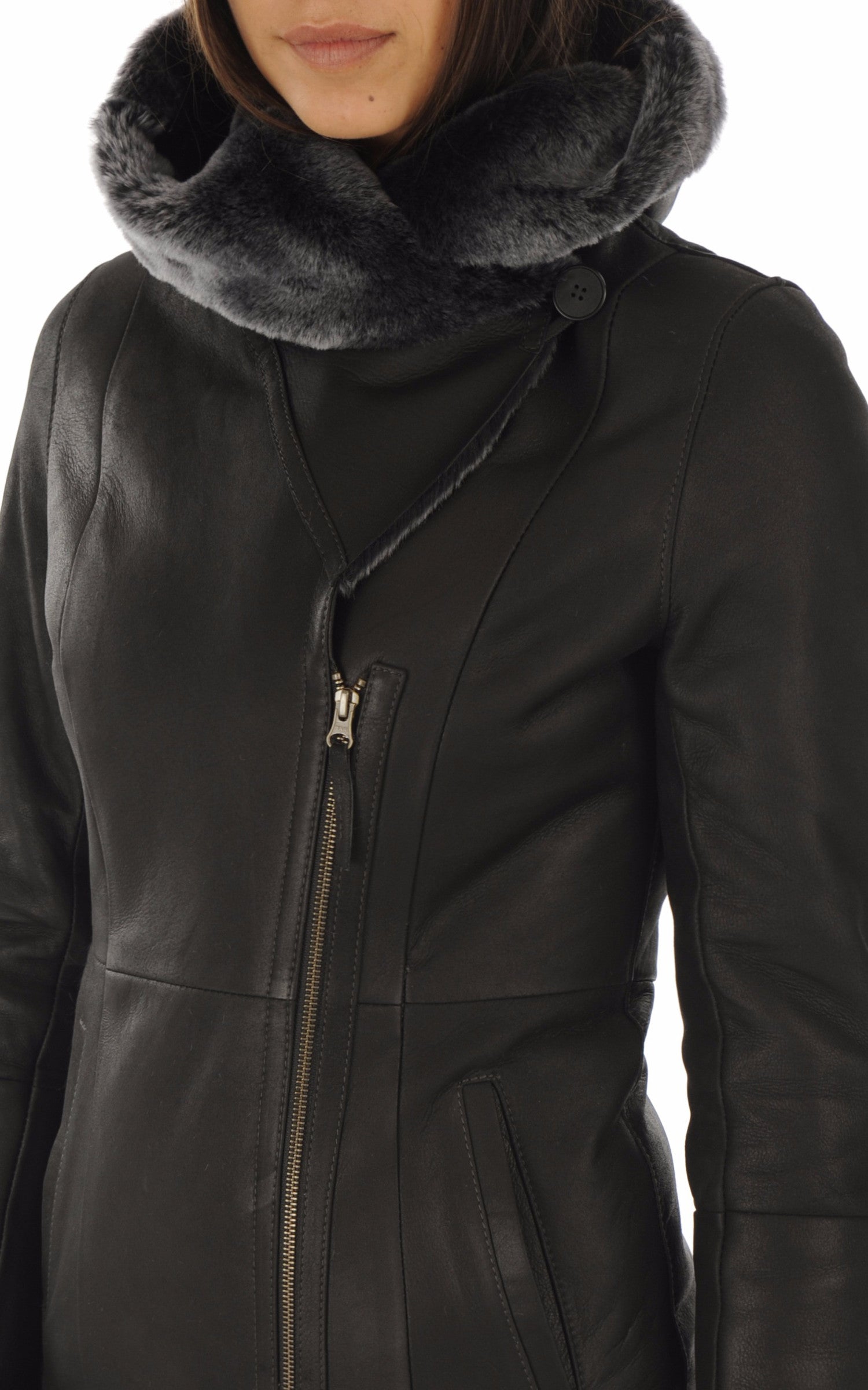 A "2108" Noir La Canadienne 3/4 Femme details photo