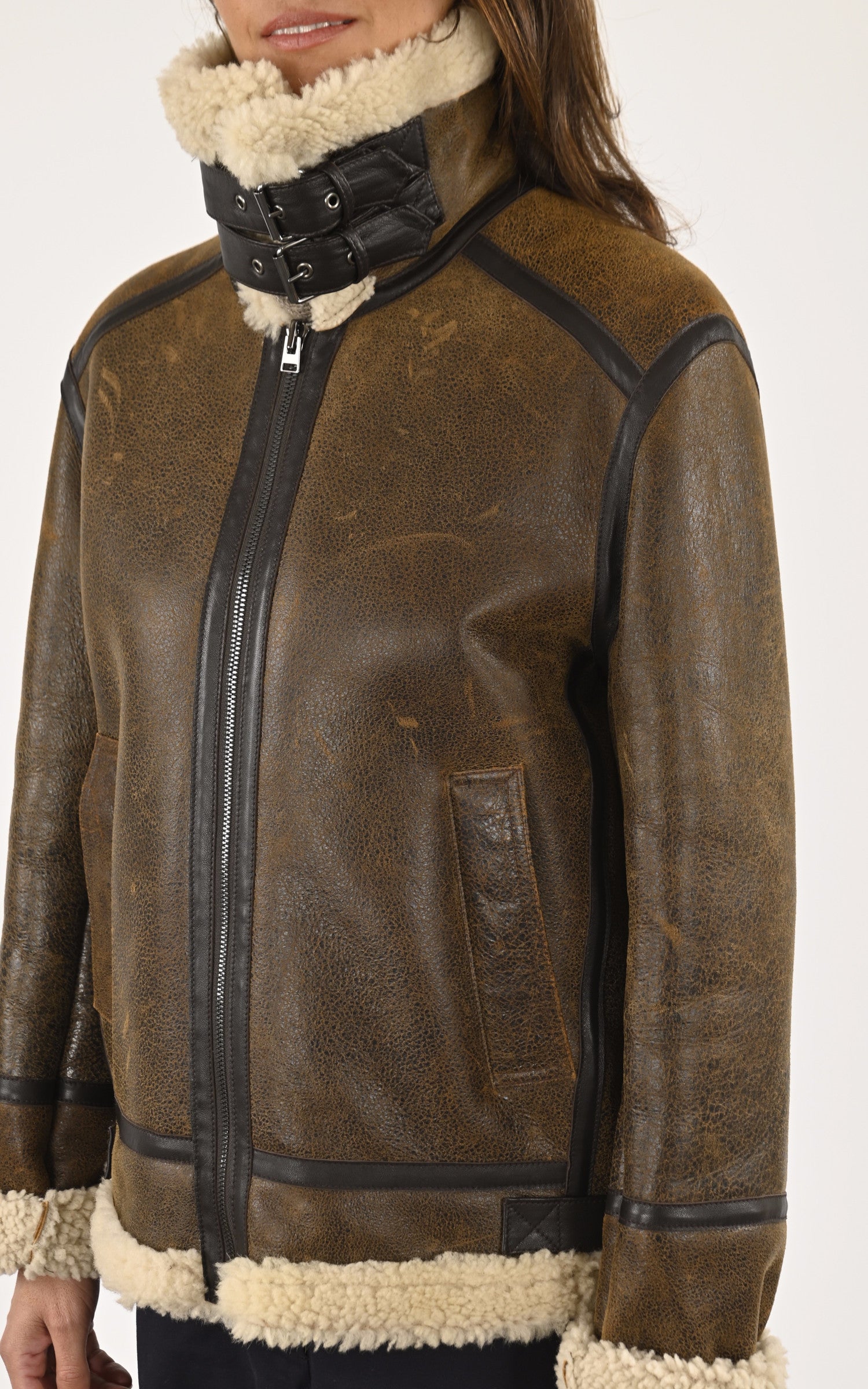 A "ALTERIA FF" Marron La Canadienne Bombardier Femme details photo