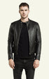 A "LENI AGN" Noir Serge Pariente Blouson Homme opened photo