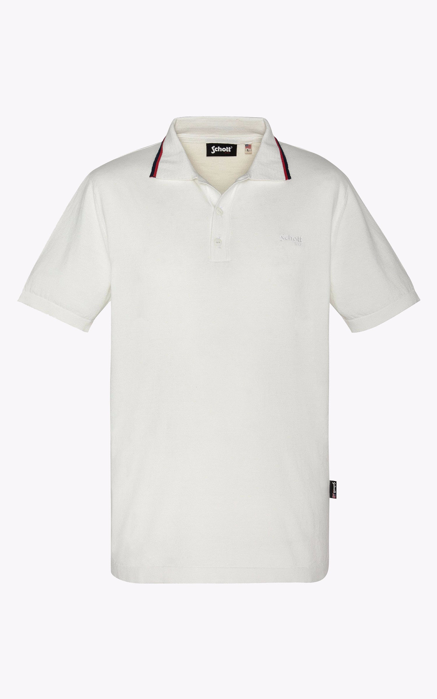 A "PSCAMRON" Blanc Schott Polo Homme interior photo