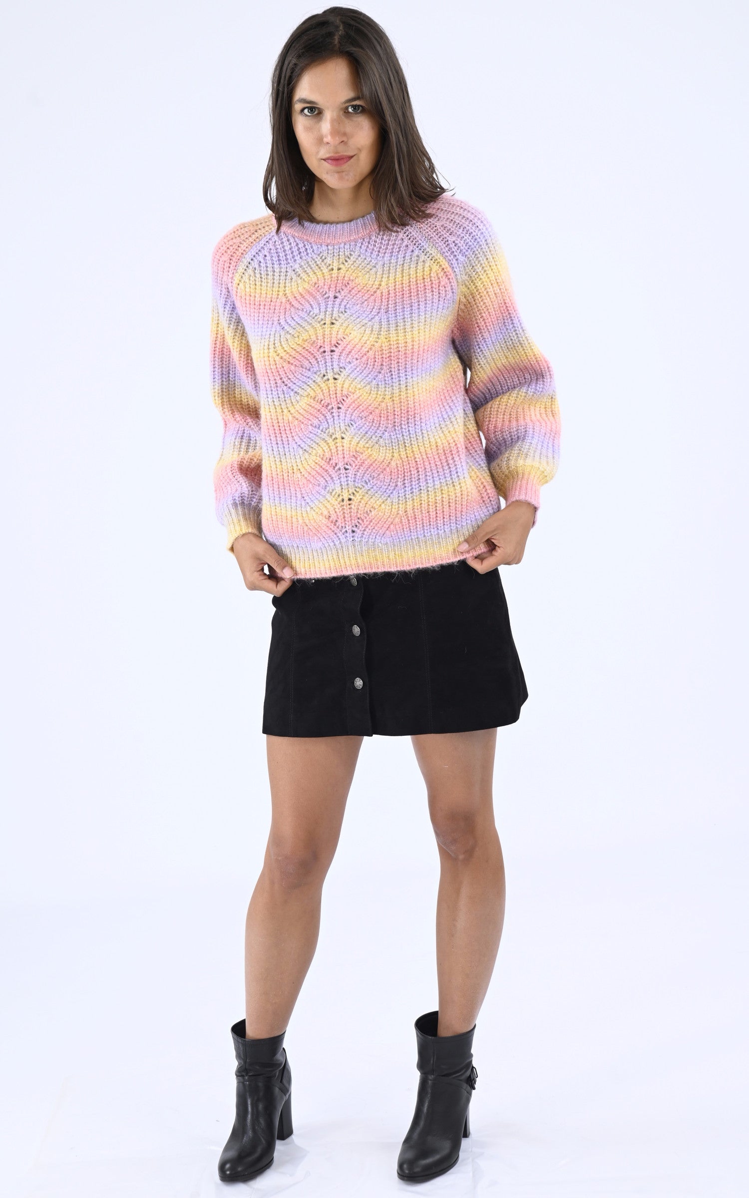 A "MITSU" Multi Les Tricots de Léa Pull Femme opened photo