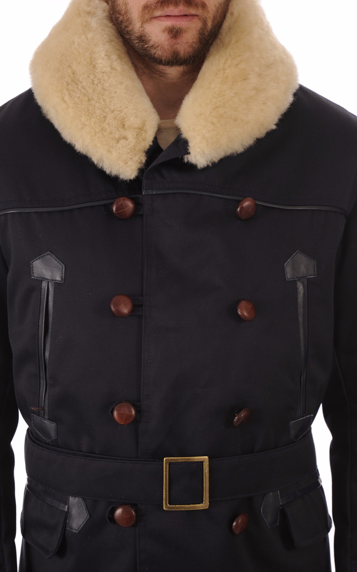 A "CANADIENNE 2" Bleu Foncé La Canadienne Veste Homme details photo