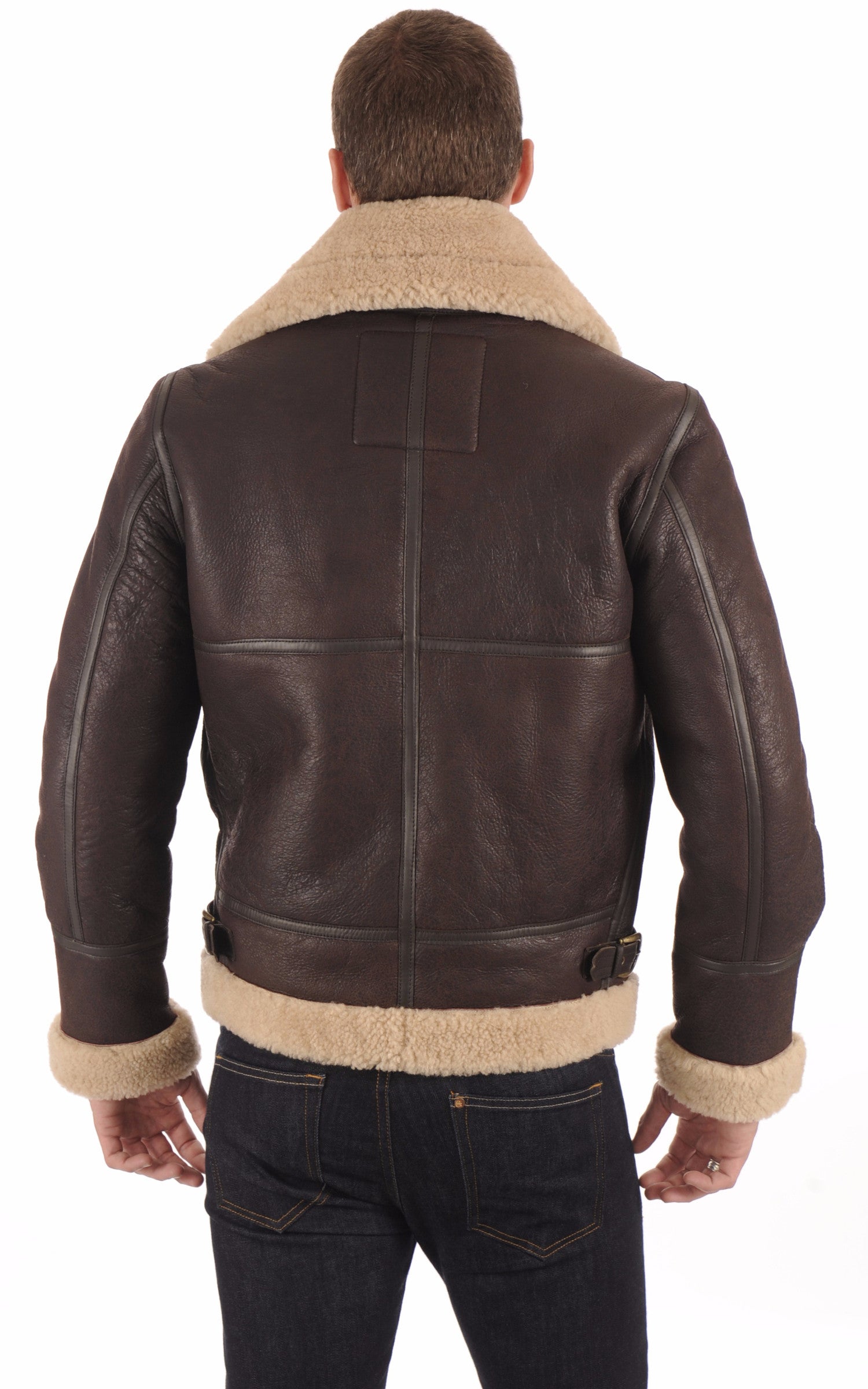 A "LC1259" Cordovan Schott Bombardier Homme back photo