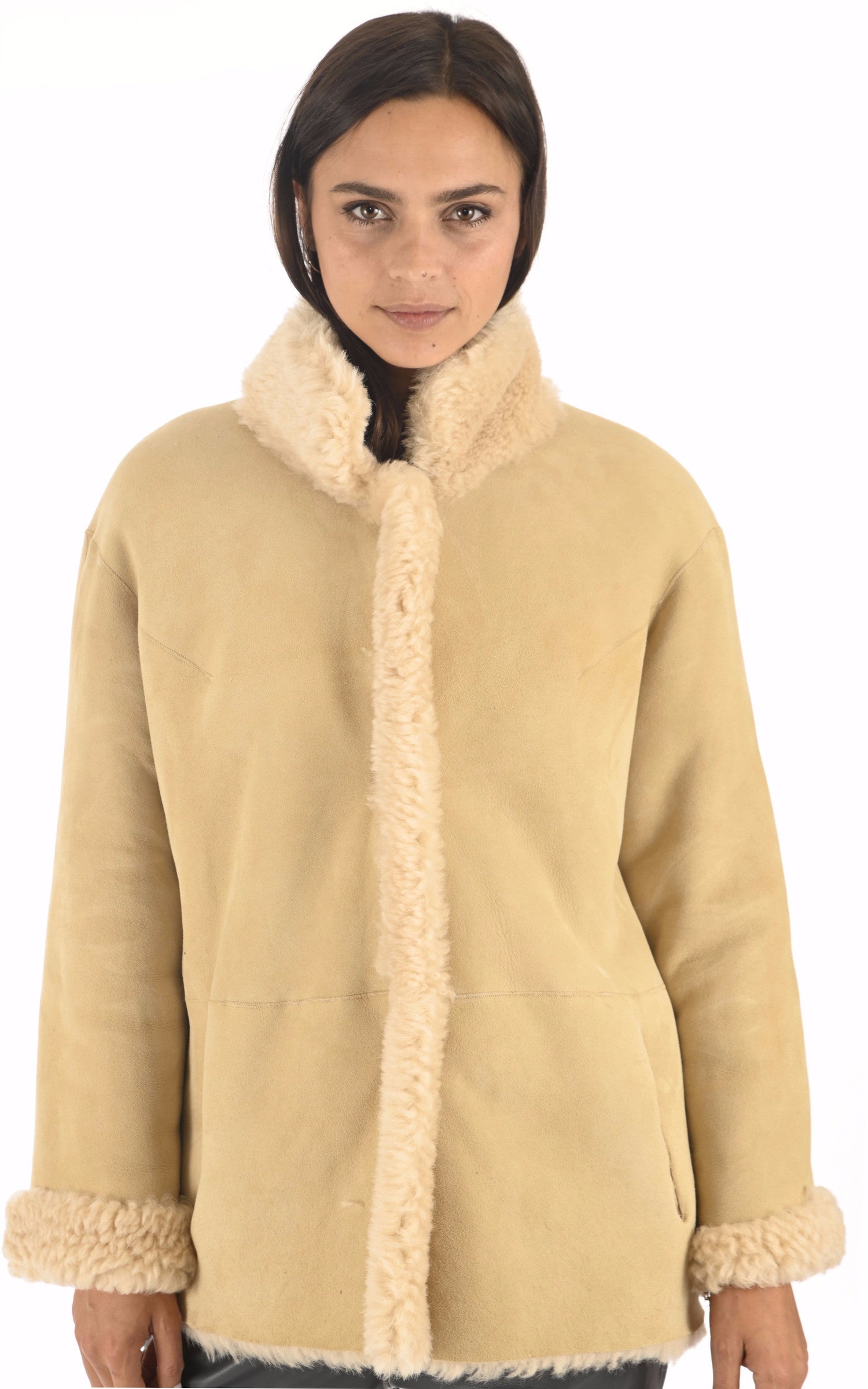 A "MARETIS FF" Ecru La Canadienne 3/4 Femme closed photo 1