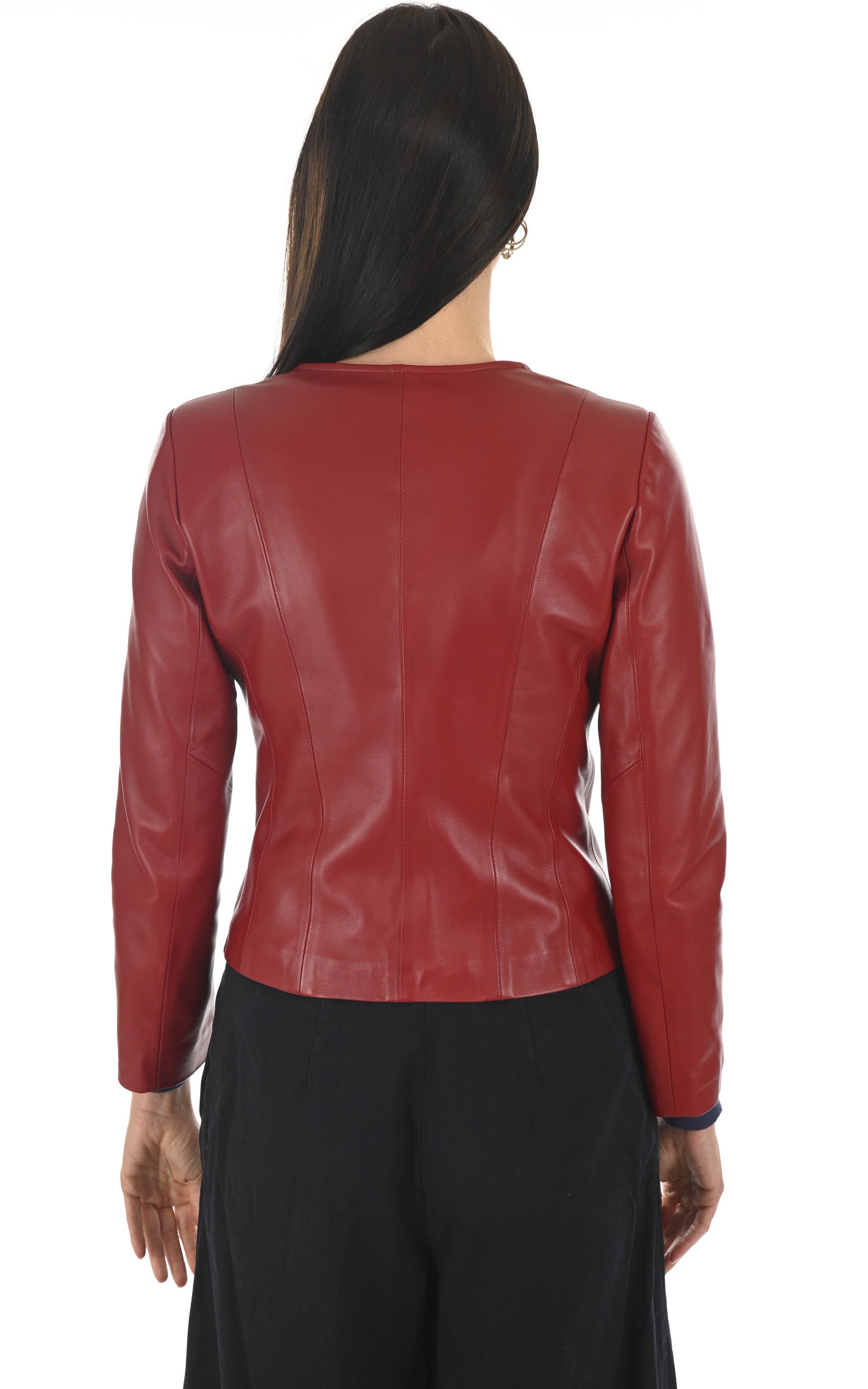 A "SEPHORA FF" Rouge La Canadienne Blouson Femme back photo