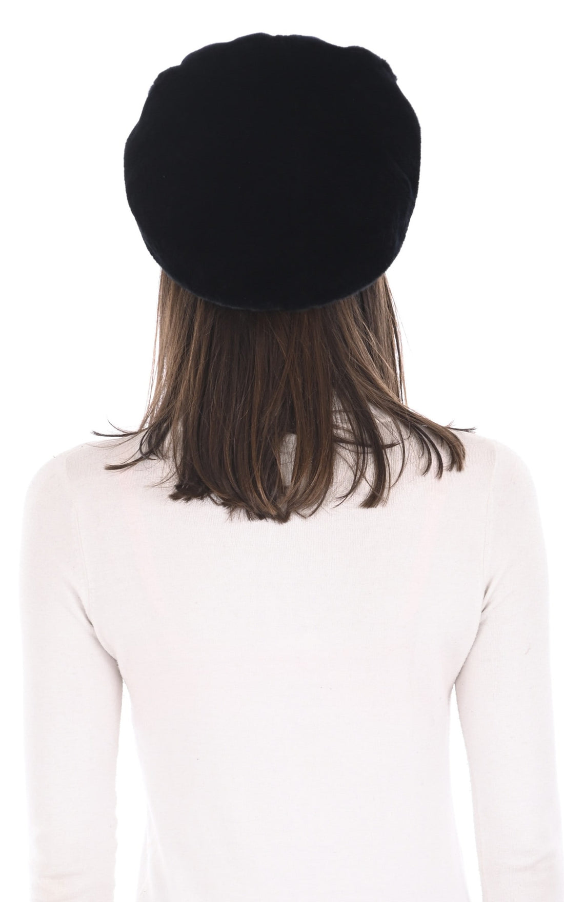 Casquette Fourrure Accessoire Tsanikidis, modèle 3636 de couleur noir