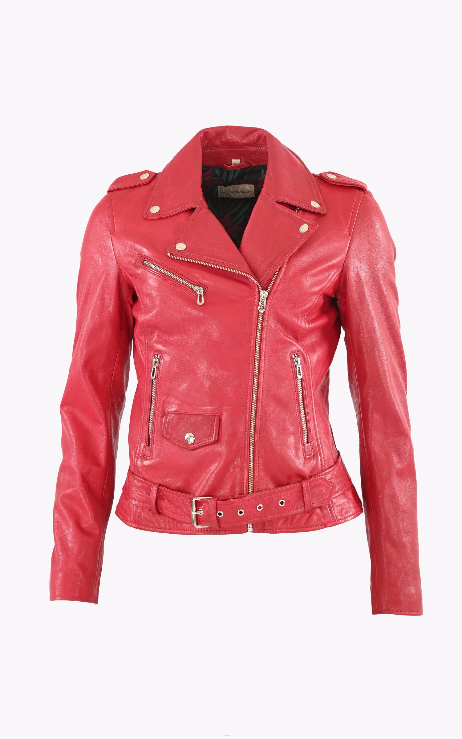 Jacket Cuir Rose Garden Blouson Cuir Paula Rose – La Canadienne