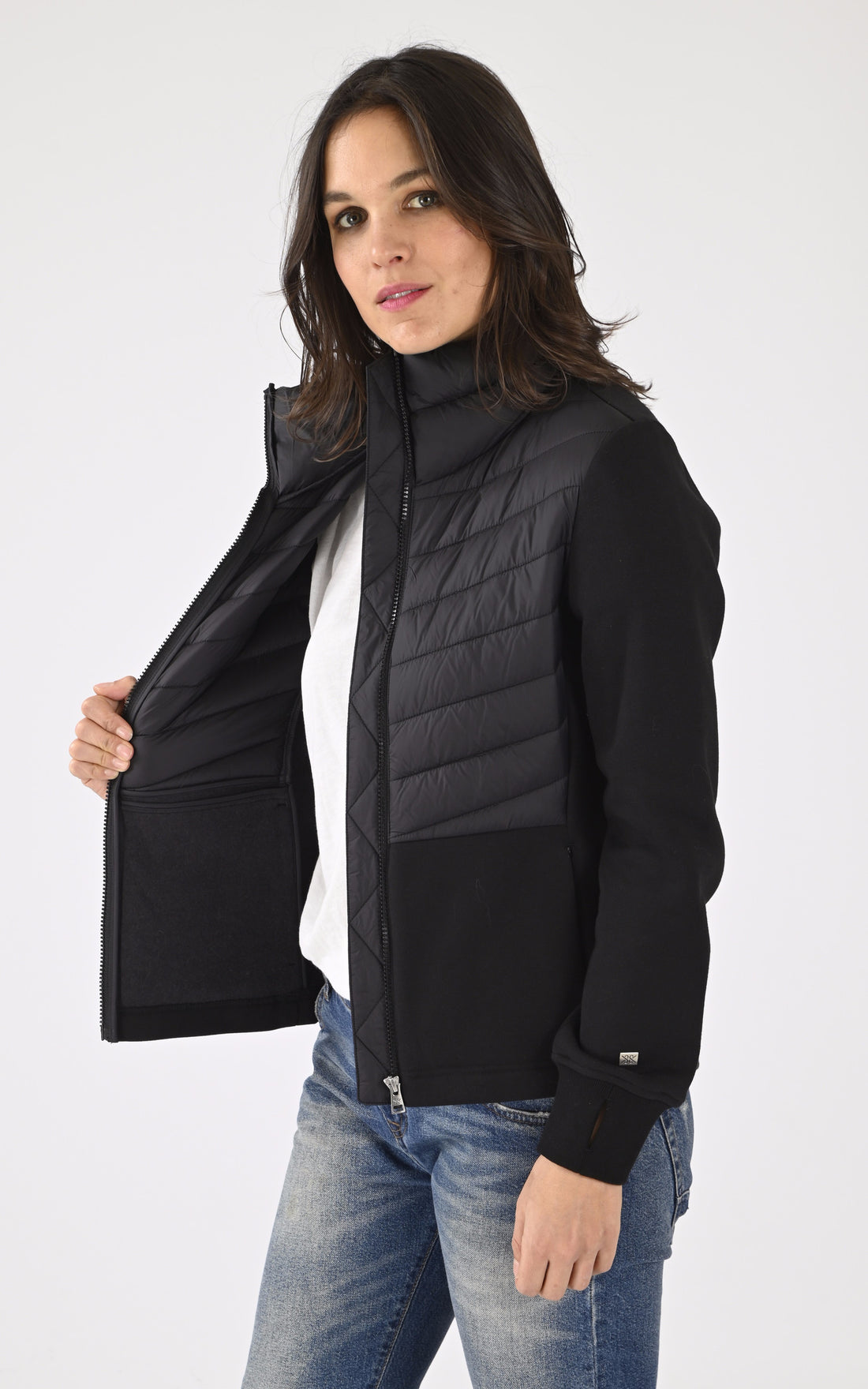 A "ANNICK-N" Noir Soia & Kyo Gilet Femme opened photo